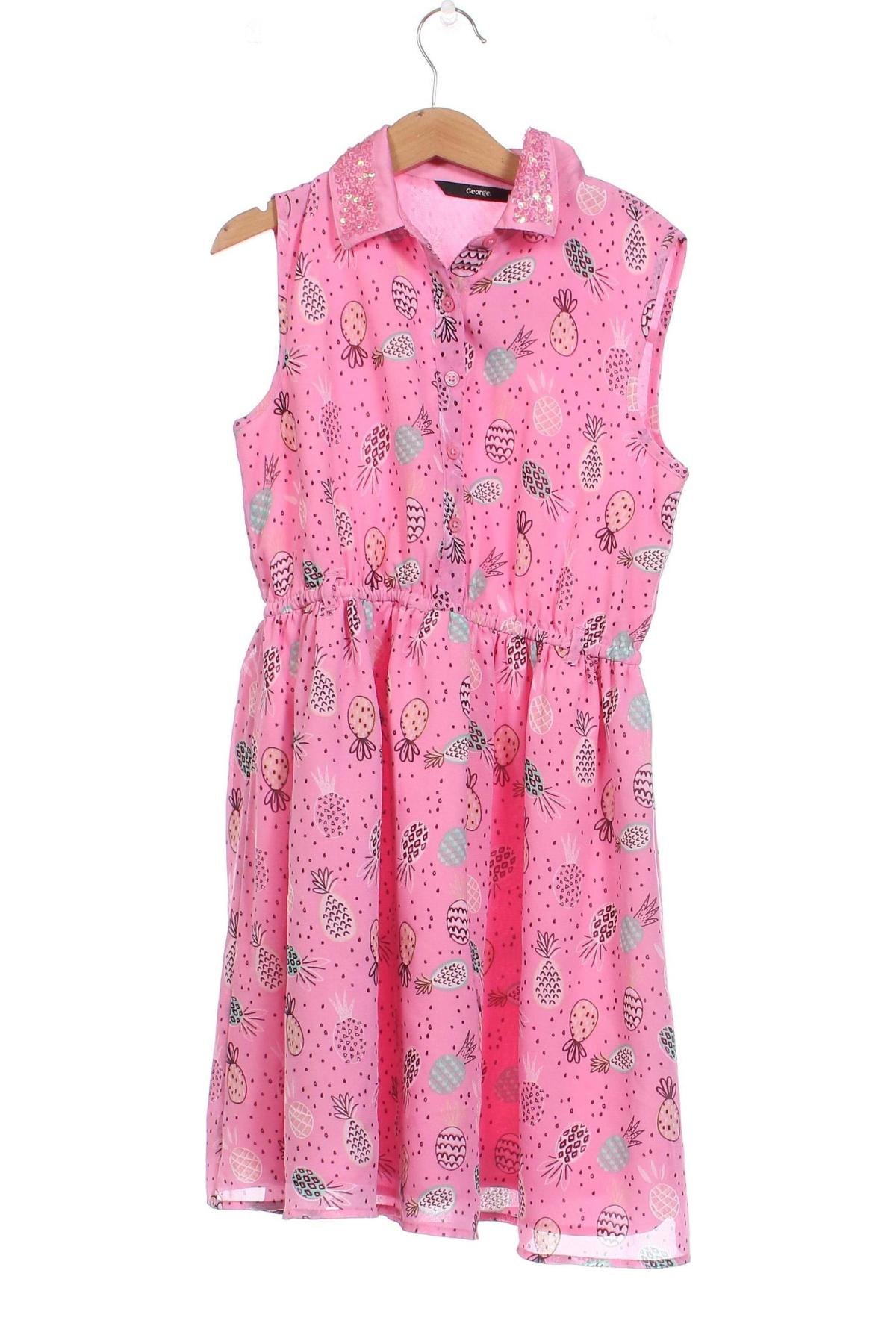 Детска рокля George, Размер 8-9y/ 134-140 см, Цвят Розов, Цена 23,00 лв.