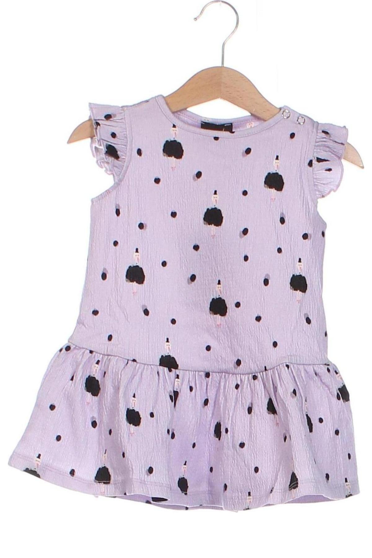 Детска рокля Just Be, Размер 9-12m/ 74-80 см, Цвят Лилав, Цена 25,81 лв.