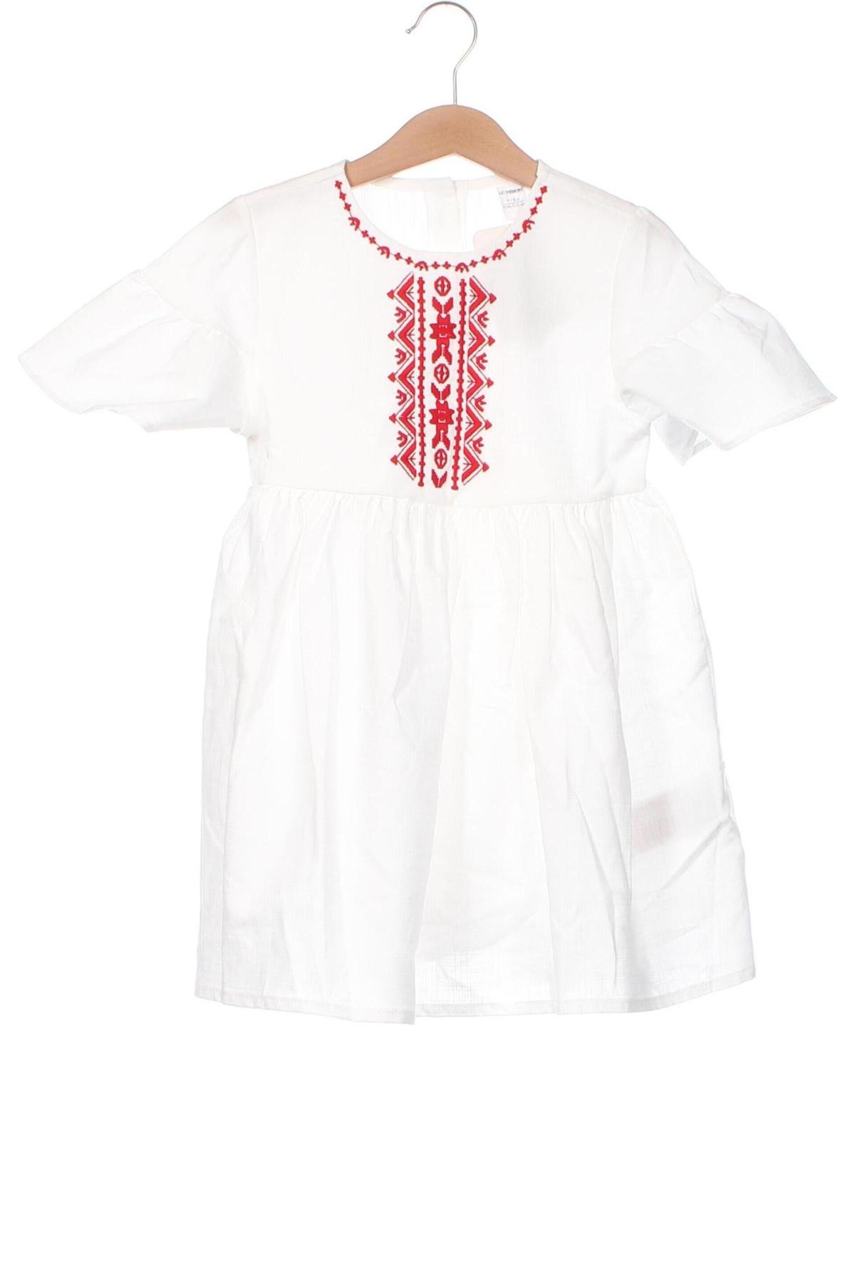 Παιδικό φόρεμα LC Couture, Μέγεθος 3-4y/ 104-110 εκ., Χρώμα Λευκό, Τιμή 18,45 €