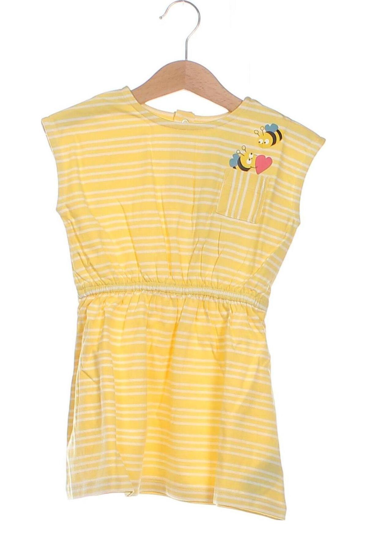 Детска рокля La Queue Du Chat, Размер 18-24m/ 86-98 см, Цвят Жълт, Цена 25,81 лв.