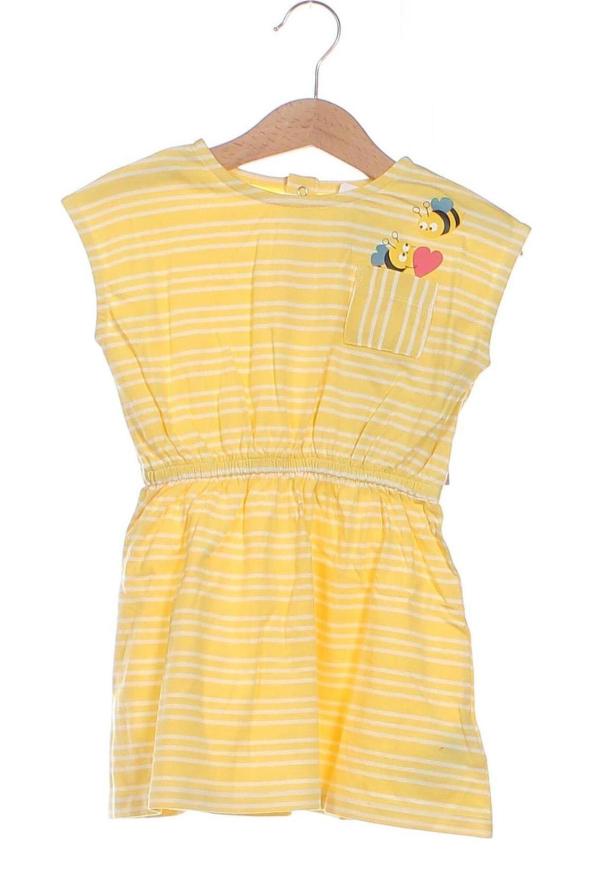 Dziecięca sukienka La Queue Du Chat, Rozmiar 18-24m/ 86-98 cm, Kolor Żółty, Cena 89,89 zł