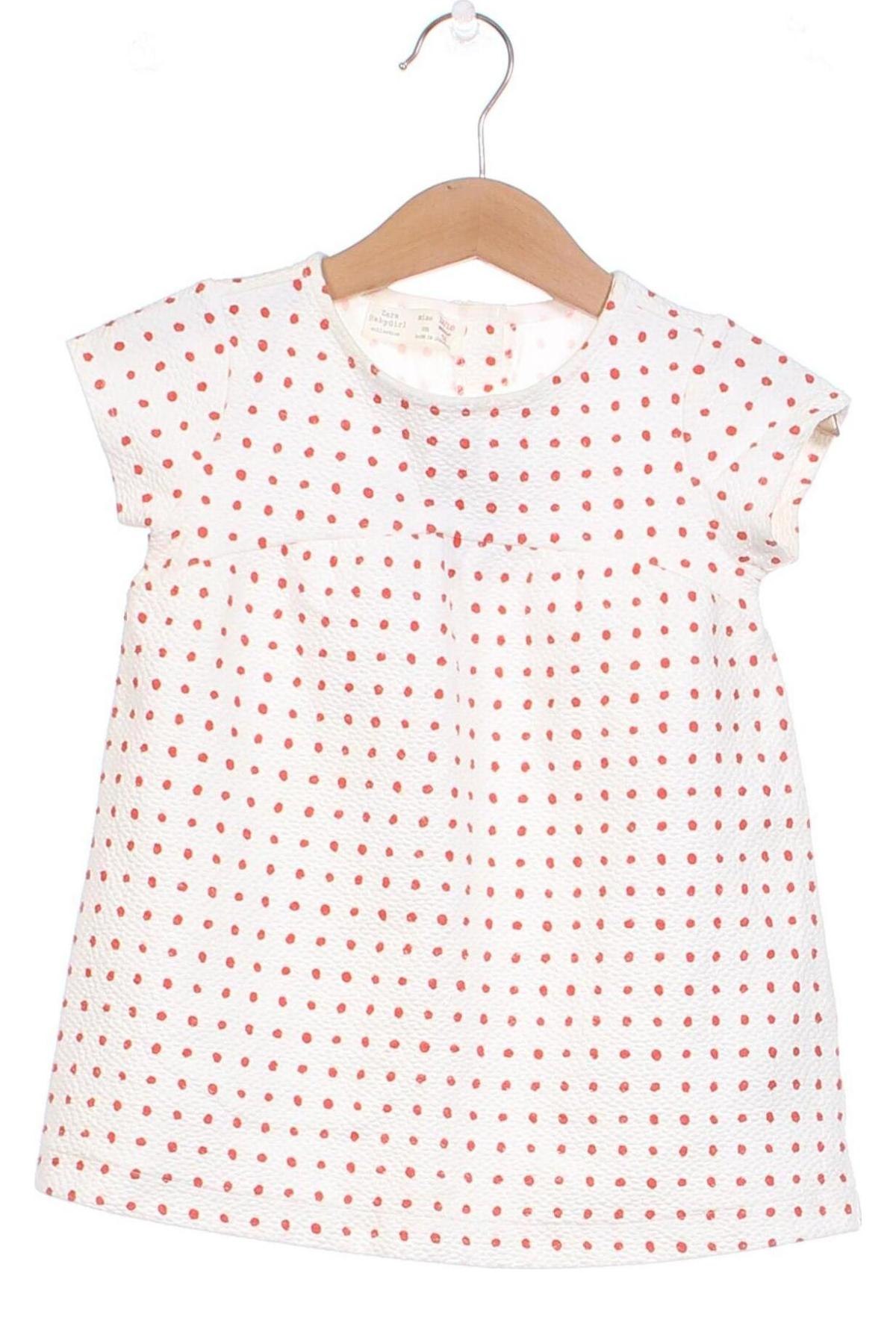 Детска рокля Zara, Размер 12-18m/ 80-86 см, Цвят Бял, Цена 21,64 лв.