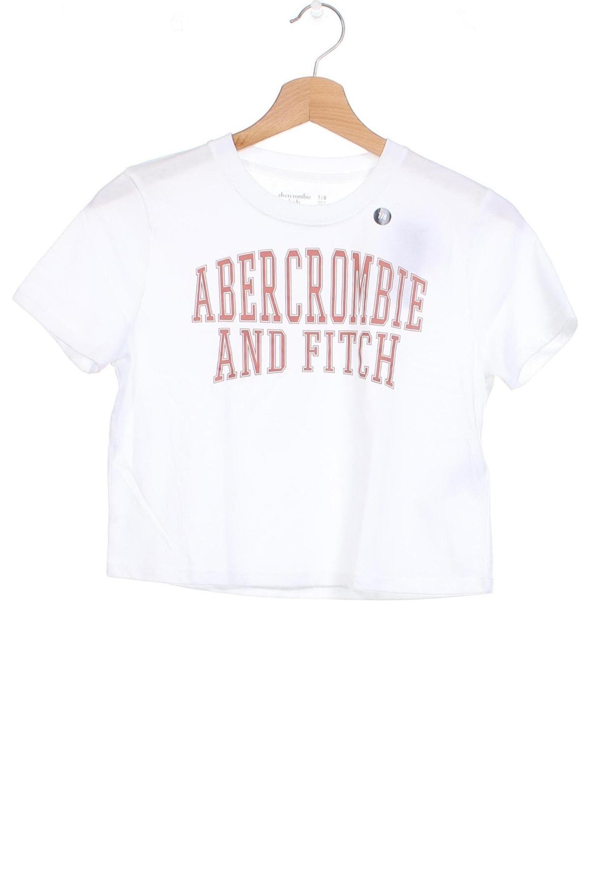 Dziecięcy T-shirt Abercrombie Kids, Rozmiar 7-8y/ 128-134 cm, Kolor Biały, Cena 67,97 zł