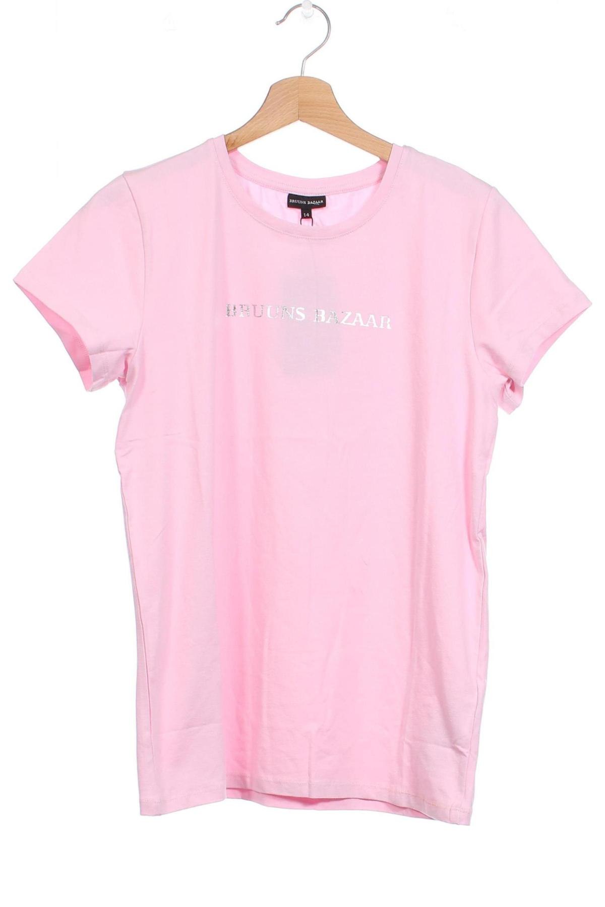 Dziecięcy T-shirt Bruuns Bazaar, Rozmiar 13-14y/ 164-168 cm, Kolor Różowy, Cena 74,77 zł