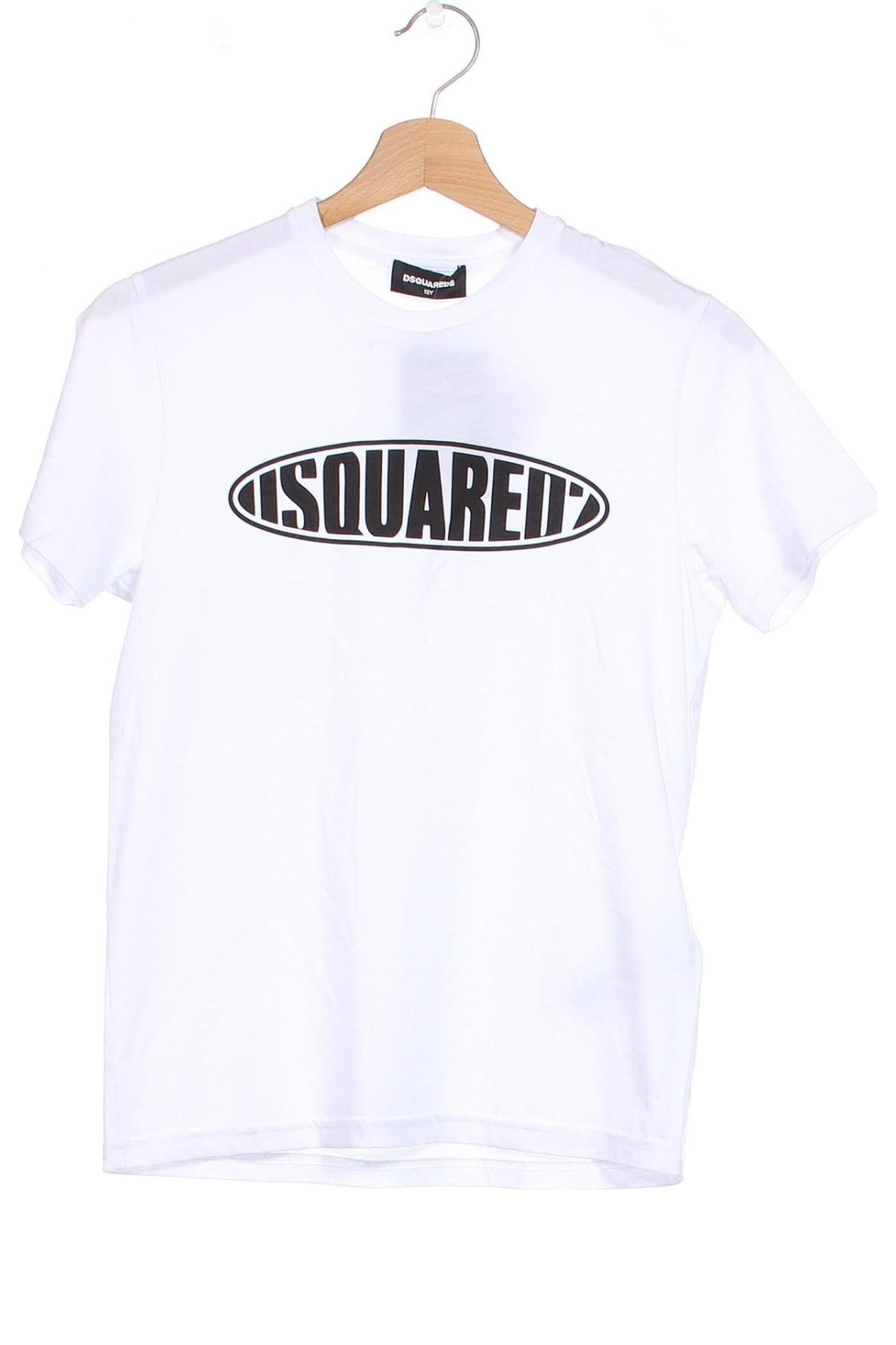 Παιδικό μπλουζάκι Dsquared2, Μέγεθος 11-12y/ 152-158 εκ., Χρώμα Λευκό, Τιμή 59,02 €