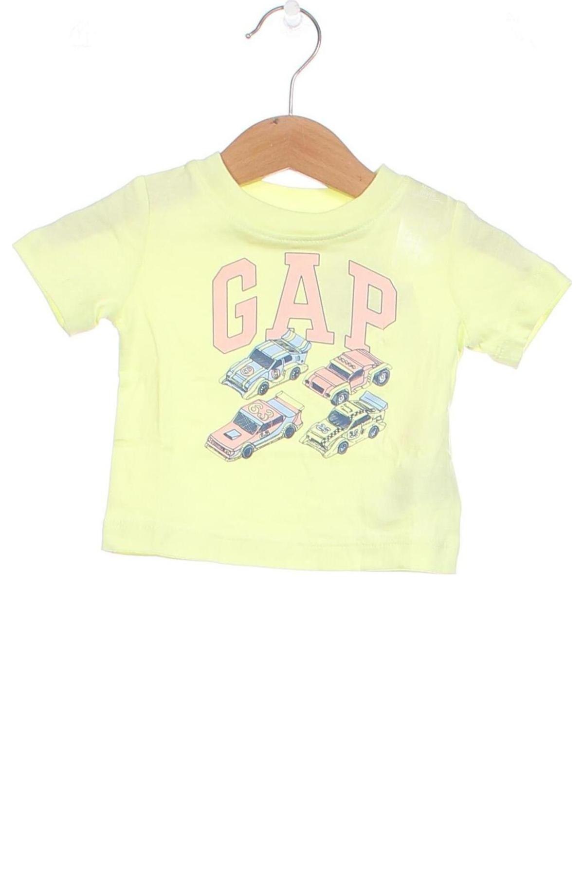 Παιδικό μπλουζάκι Gap, Μέγεθος 1-2m/ 50-56 εκ., Χρώμα Κίτρινο, Τιμή 5,10 €