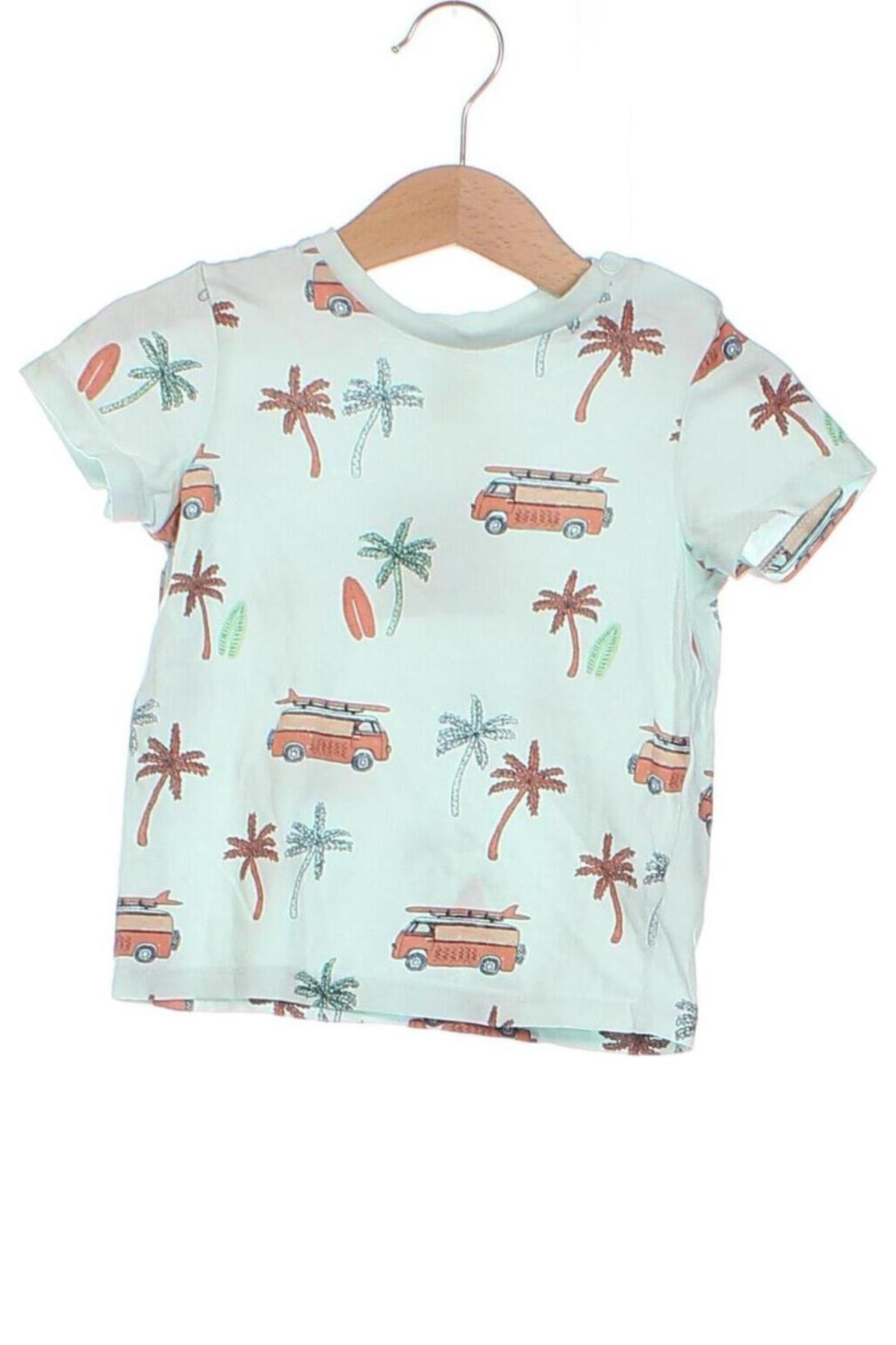 Kinder T-Shirt H&M, Größe 6-9m/ 68-74 cm, Farbe Grün, Preis 7,73 €