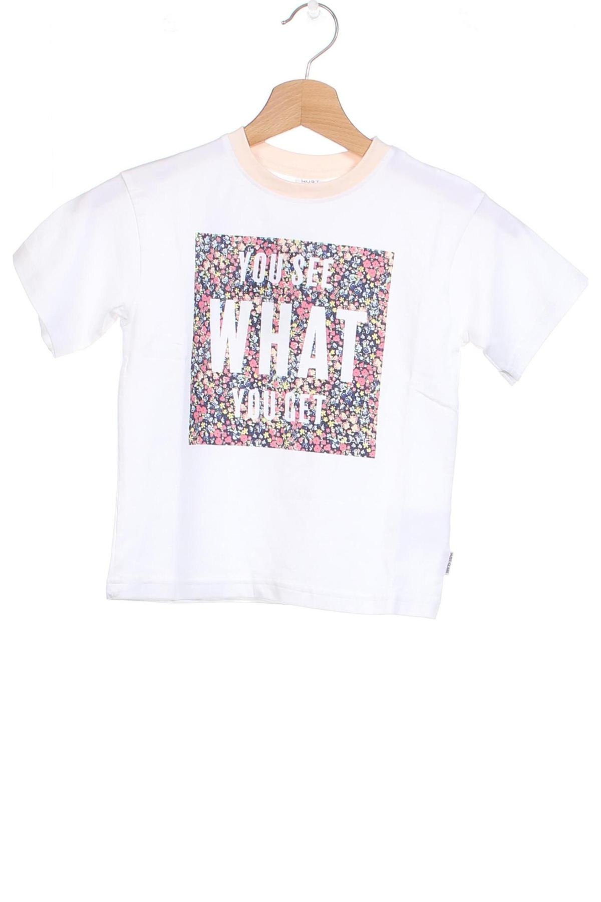 Dziecięcy T-shirt Hust & Claire, Rozmiar 5-6y/ 116-122 cm, Kolor Biały, Cena 87,96 zł