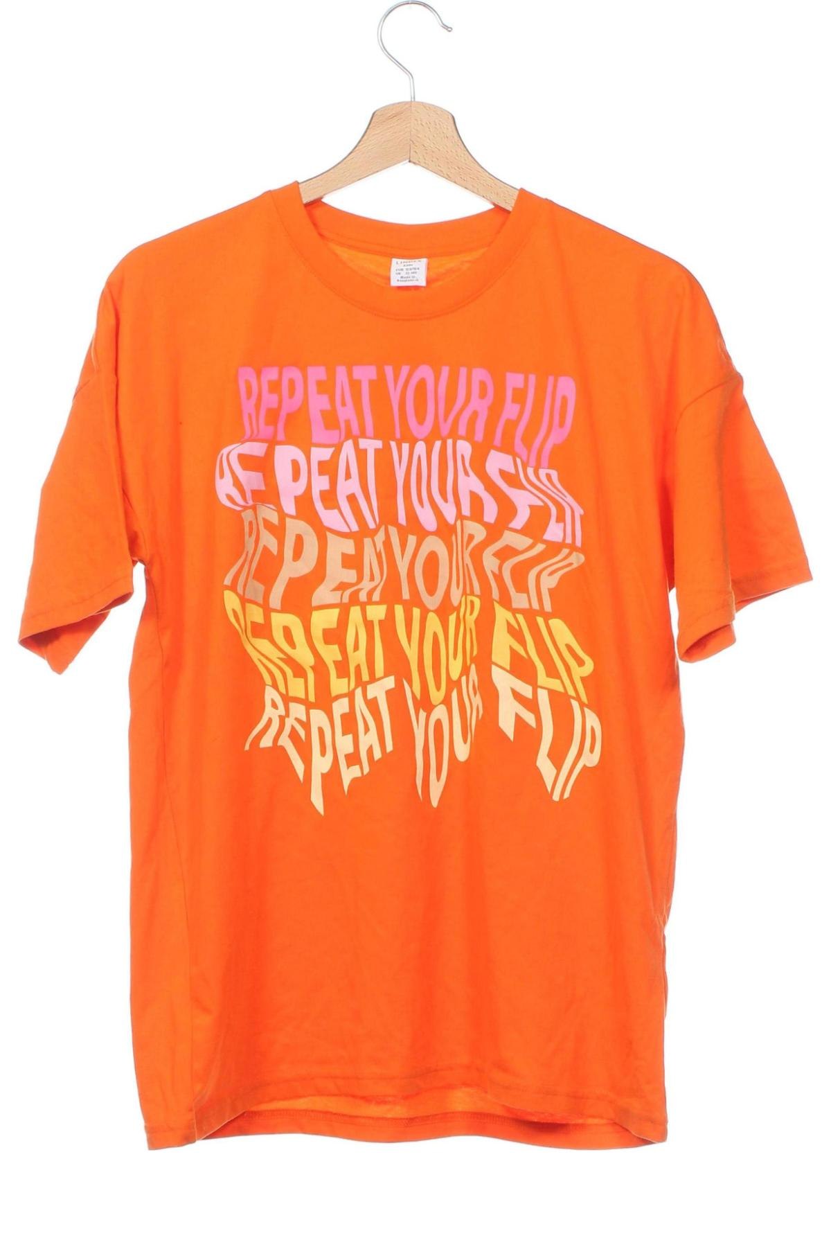 Dziecięcy T-shirt Kids By Lindex, Rozmiar 12-13y/ 158-164 cm, Kolor Pomarańczowy, Cena 68,61 zł