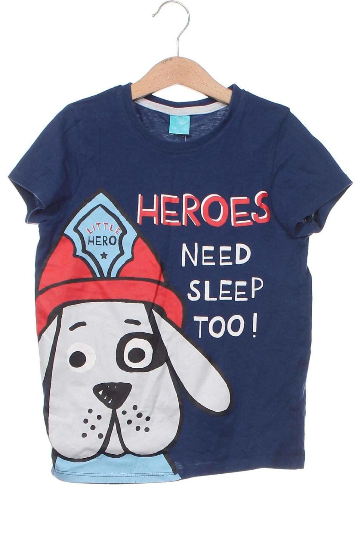 Tricou pentru copii Pepco, Mărime 6-7y/ 122-128 cm, Culoare Albastru, Preț 18,37 Lei