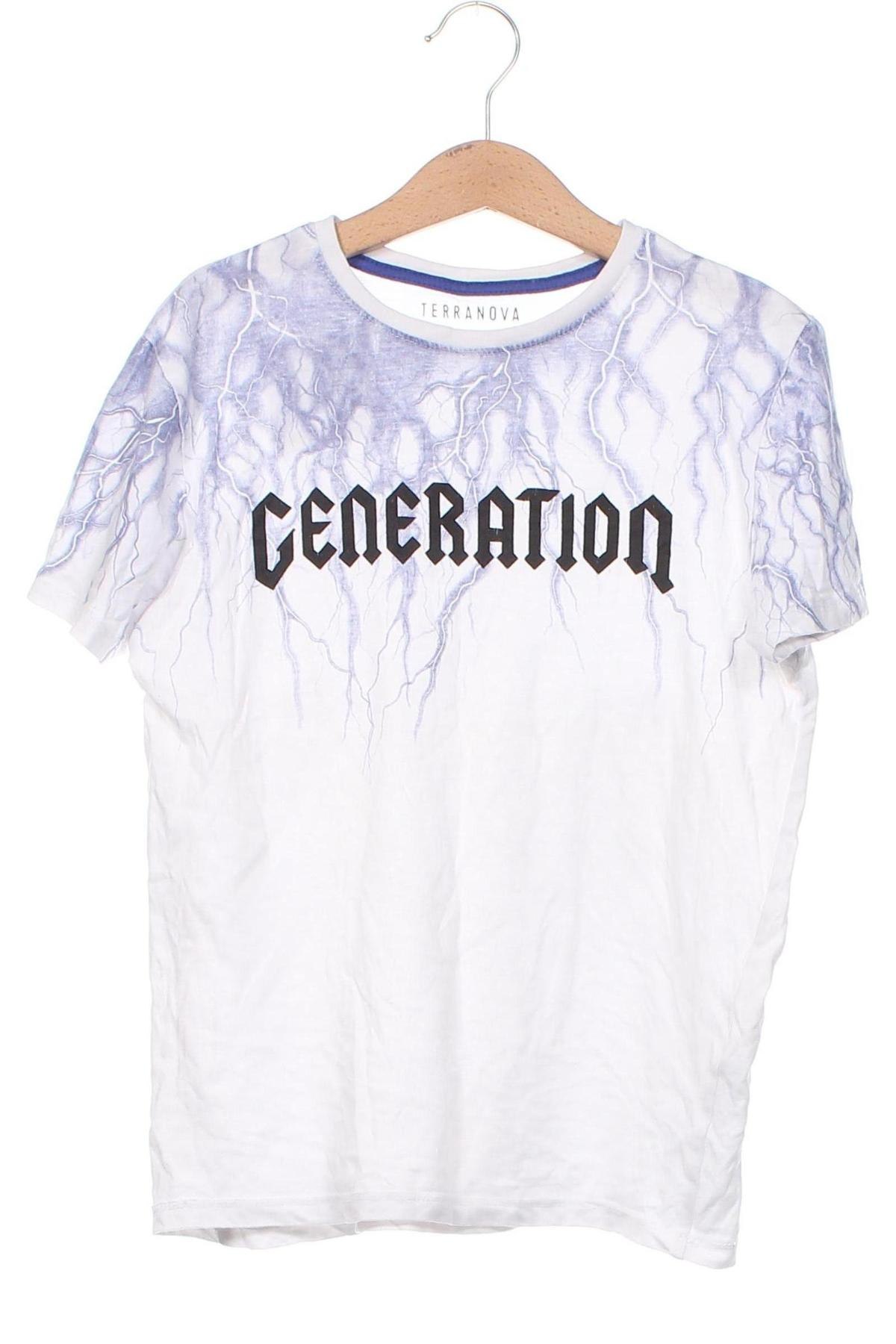 Kinder T-Shirt Terranova, Größe 7-8y/ 128-134 cm, Farbe Weiß, Preis 3,68 €