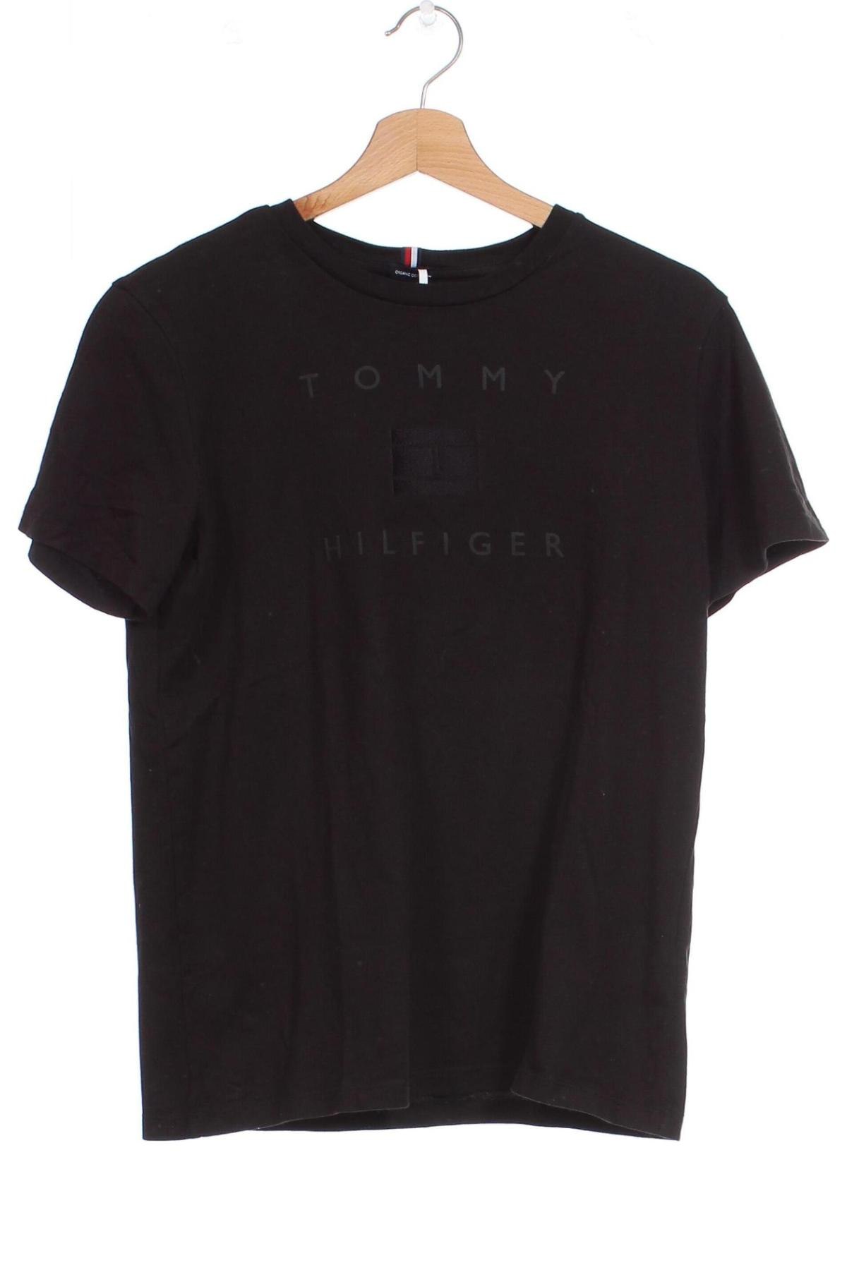 Dziecięcy T-shirt Tommy Hilfiger, Rozmiar 15-18y/ 170-176 cm, Kolor Czarny, Cena 122,61 zł