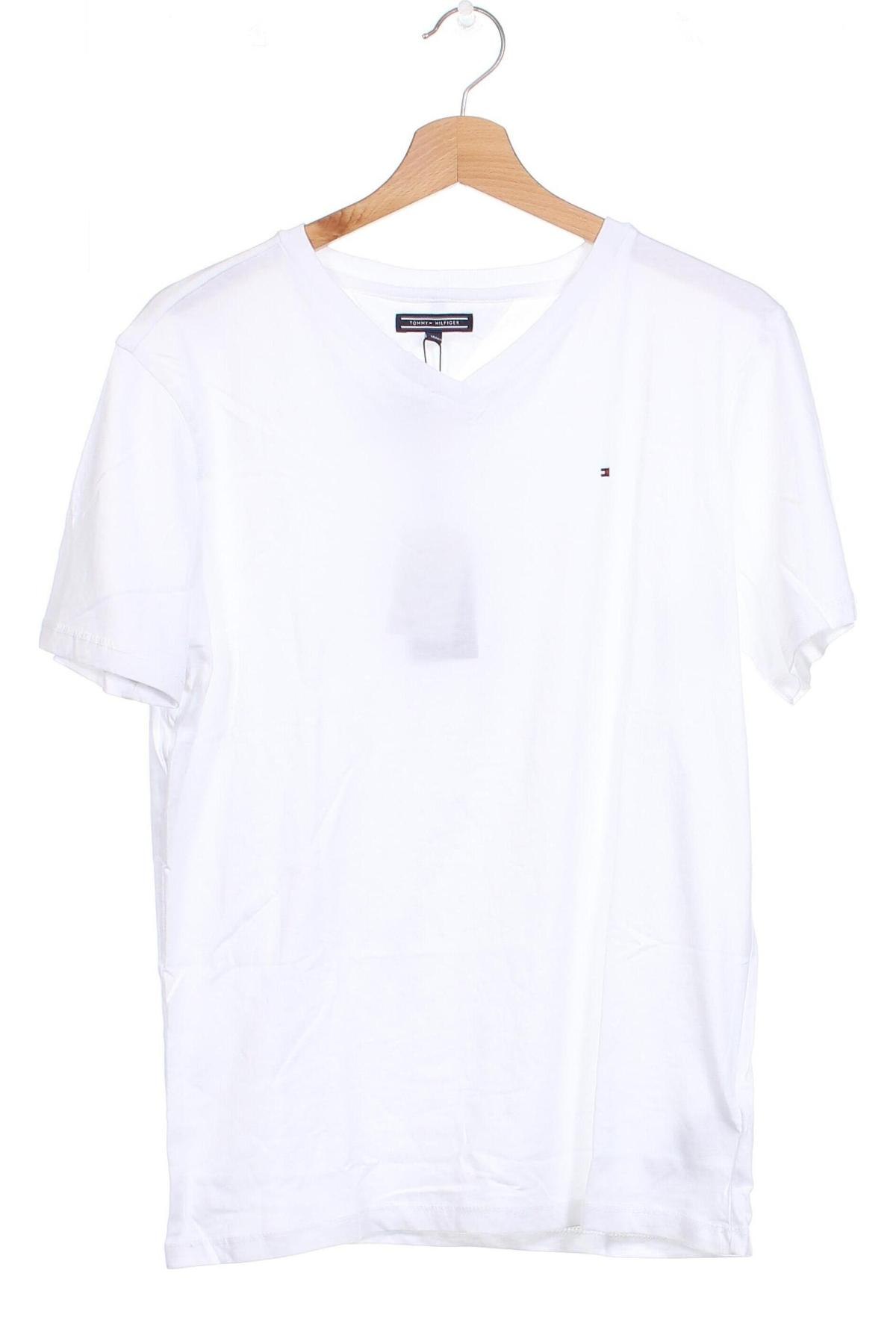 Dziecięcy T-shirt Tommy Hilfiger, Rozmiar 15-18y/ 170-176 cm, Kolor Biały, Cena 122,61 zł