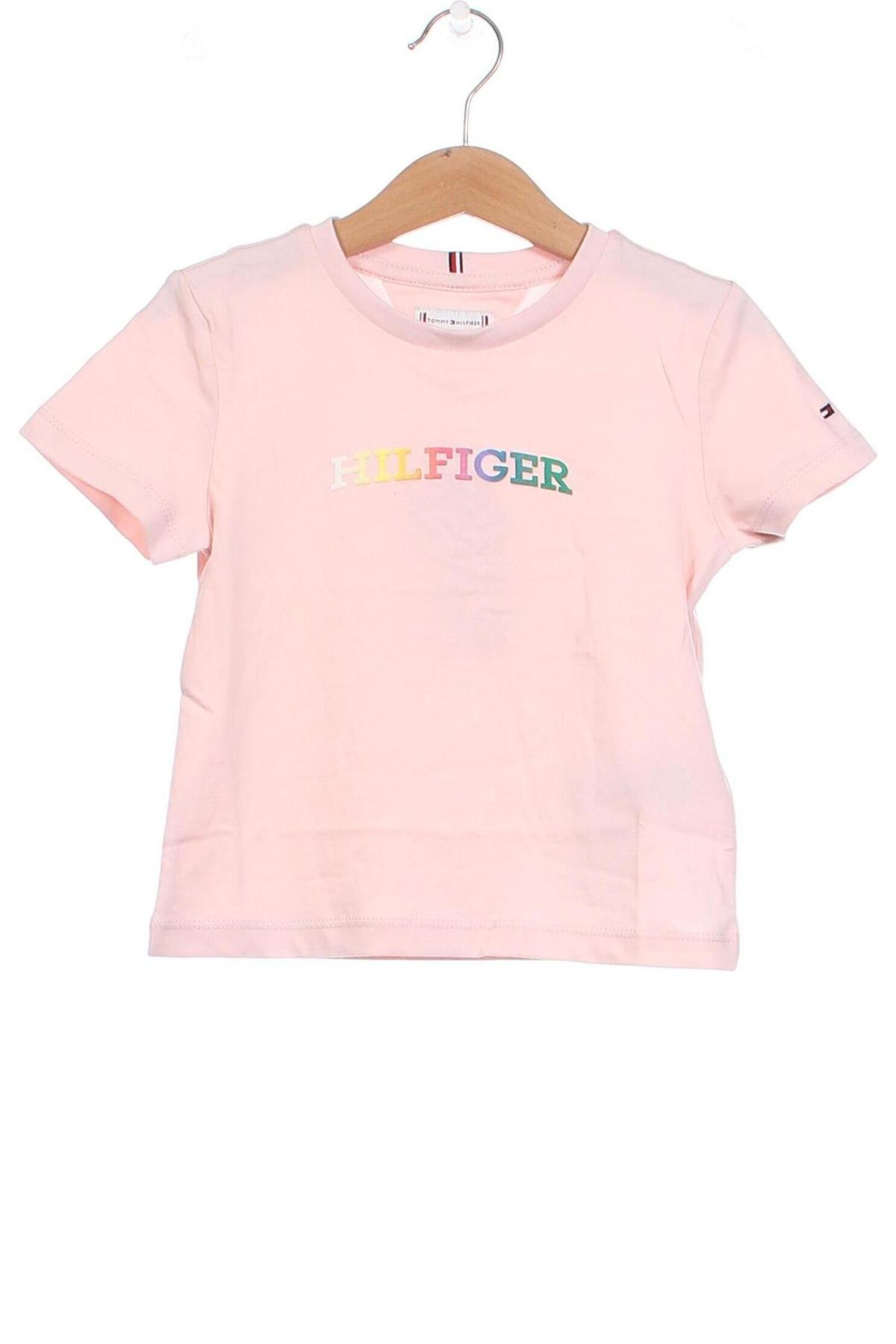 Tricou pentru copii Tommy Hilfiger, Mărime 18-24m/ 86-98 cm, Culoare Roz, Preț 121,05 Lei