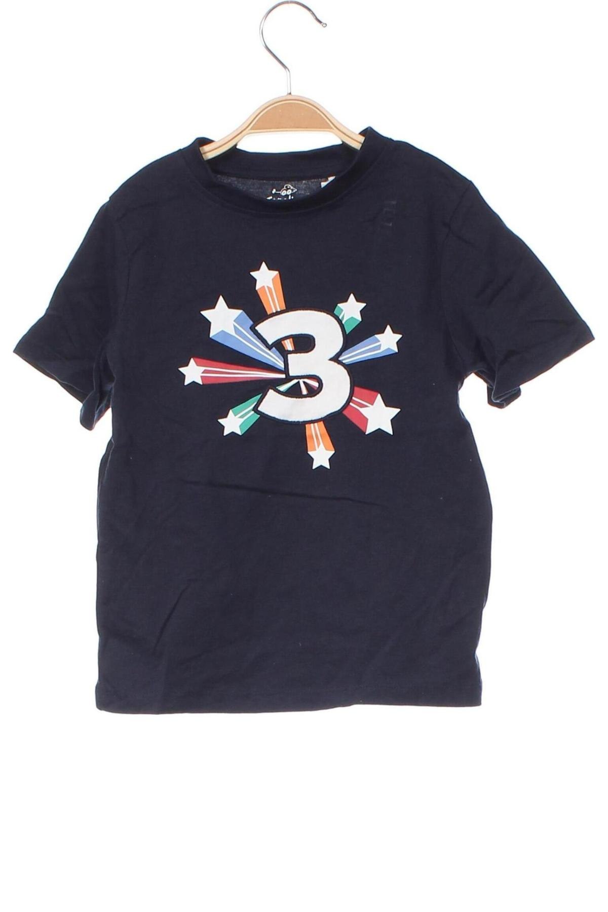 Dziecięcy T-shirt Topolino, Rozmiar 3-4y/ 104-110 cm, Kolor Niebieski, Cena 26,97 zł