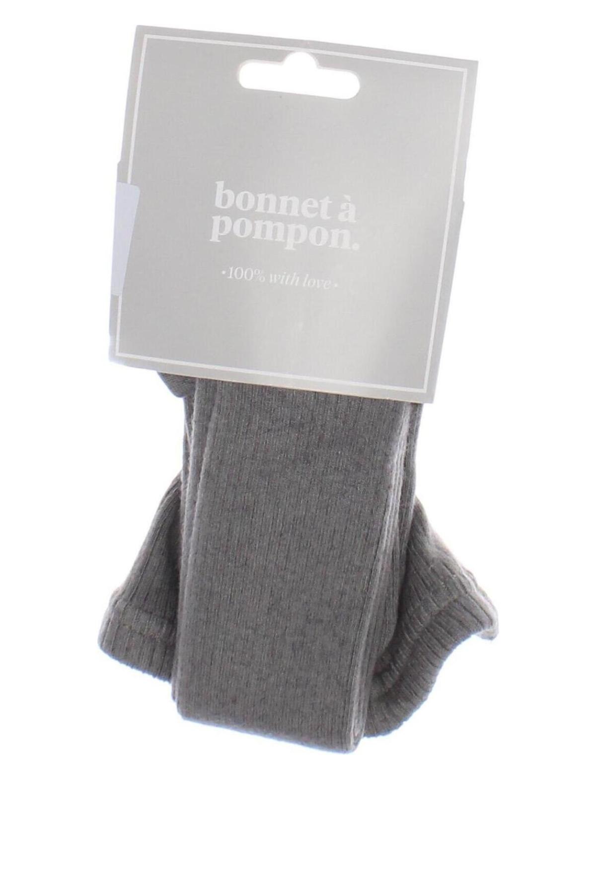 Kinderstrumpfhose Bonnet A Pompon, Größe 3-4y/ 104-110 cm, Farbe Grau, Preis 14,95 €