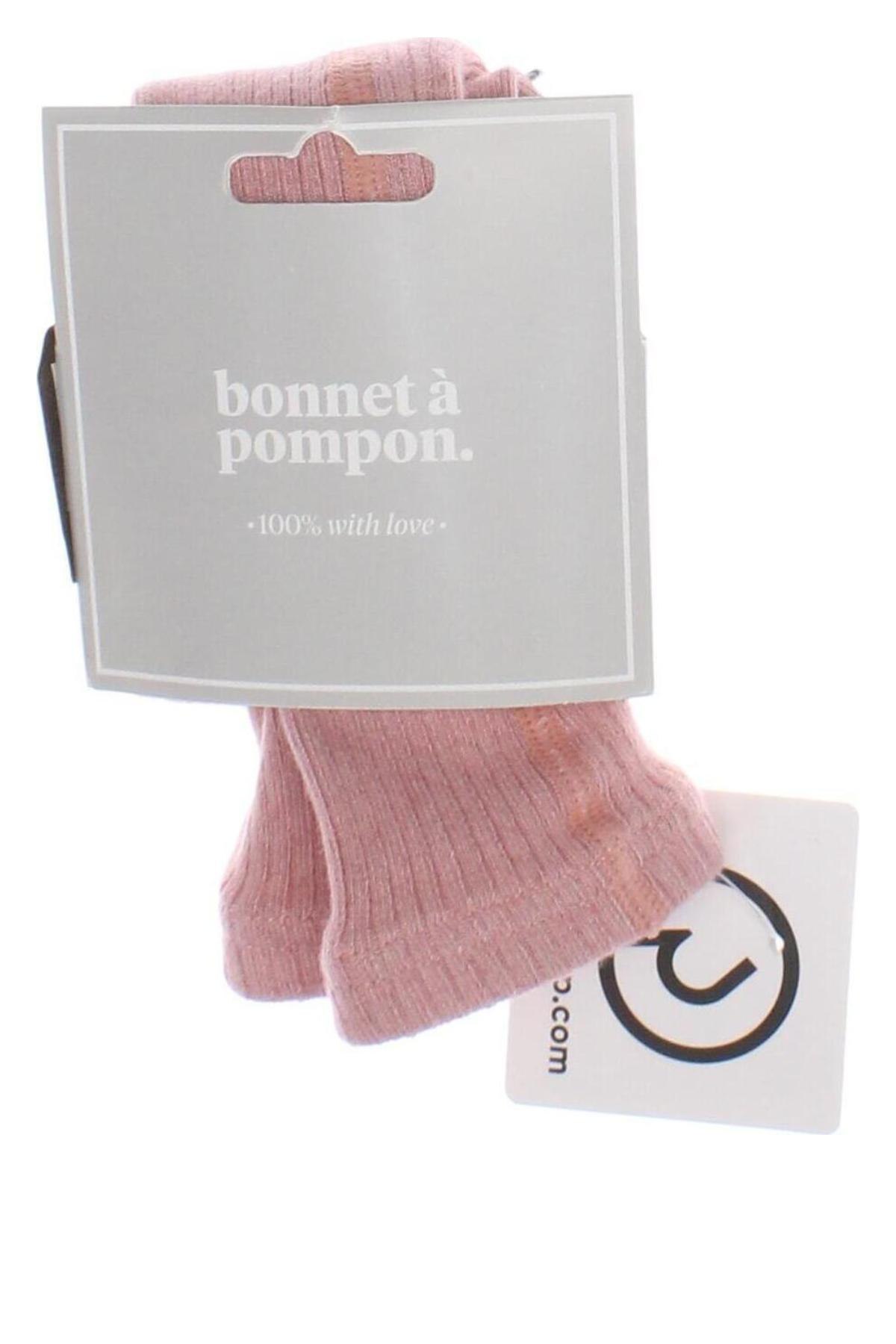 Kinderstrumpfhose Bonnet A Pompon, Größe 6-9m/ 68-74 cm, Farbe Rosa, Preis 14,95 €