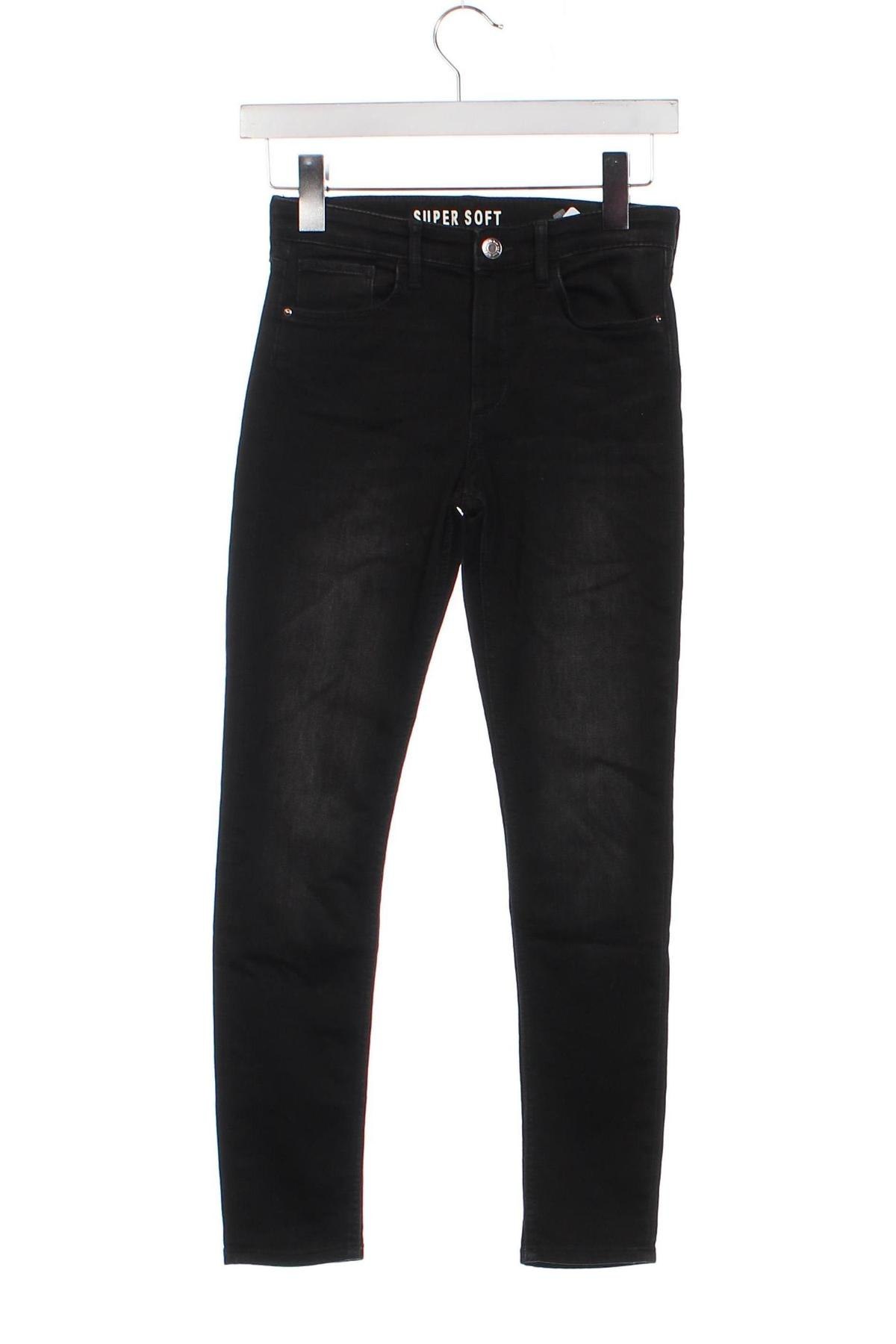 Dziecięce jeansy H&M, Rozmiar 12-13y/ 158-164 cm, Kolor Czarny, Cena 62,90 zł