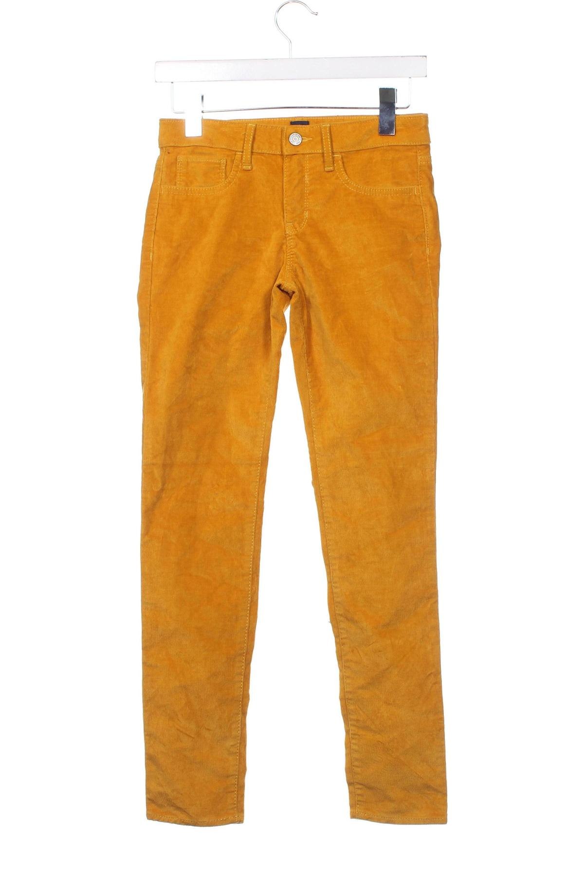 Pantaloni de catifea reiată, pentru copii Gap, Mărime 14-15y/ 168-170 cm, Culoare Galben, Preț 67,10 Lei