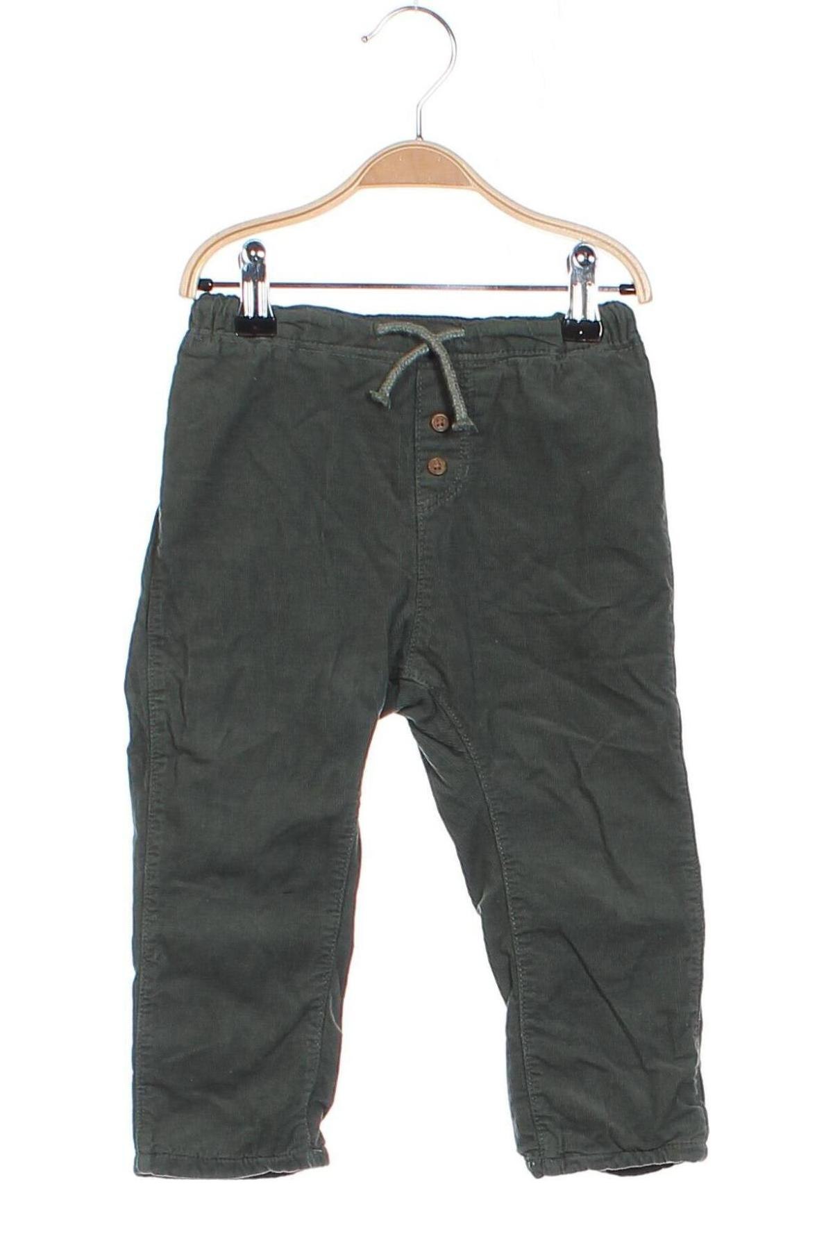 Детски джинси H&M, Размер 18-24m/ 86-98 см, Цвят Зелен, Цена 19,18 лв.