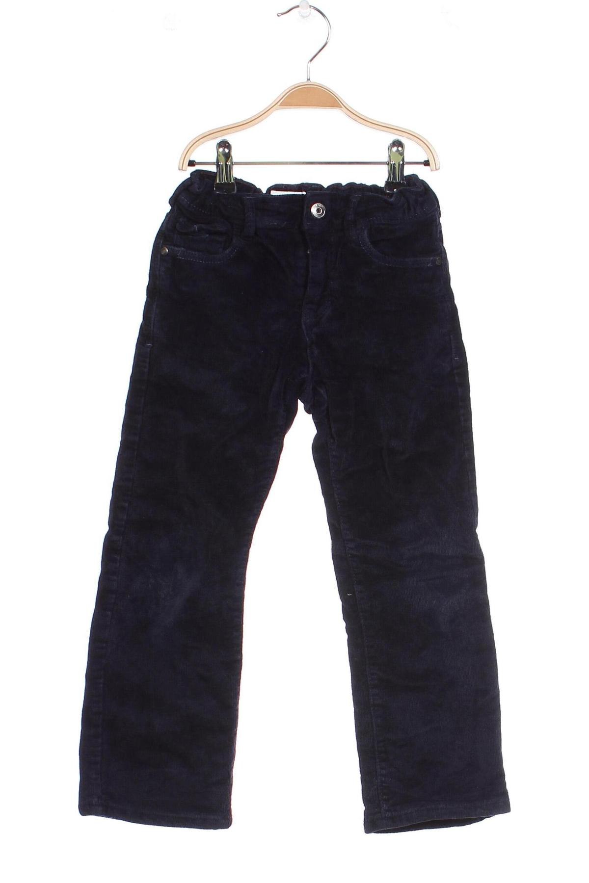 Pantaloni de catifea reiată, pentru copii Okaidi, Mărime 4-5y/ 110-116 cm, Culoare Albastru, Preț 31,27 Lei