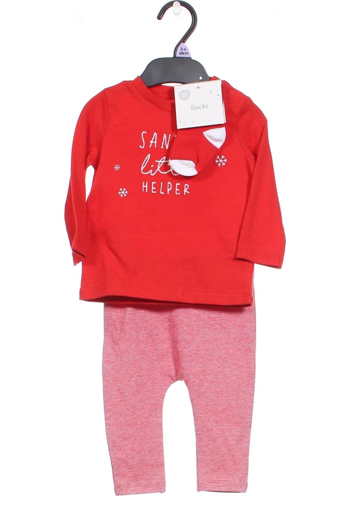 Kinder - Set F&F, Größe 3-6m/ 62-68 cm, Farbe Rot, Preis € 7,72