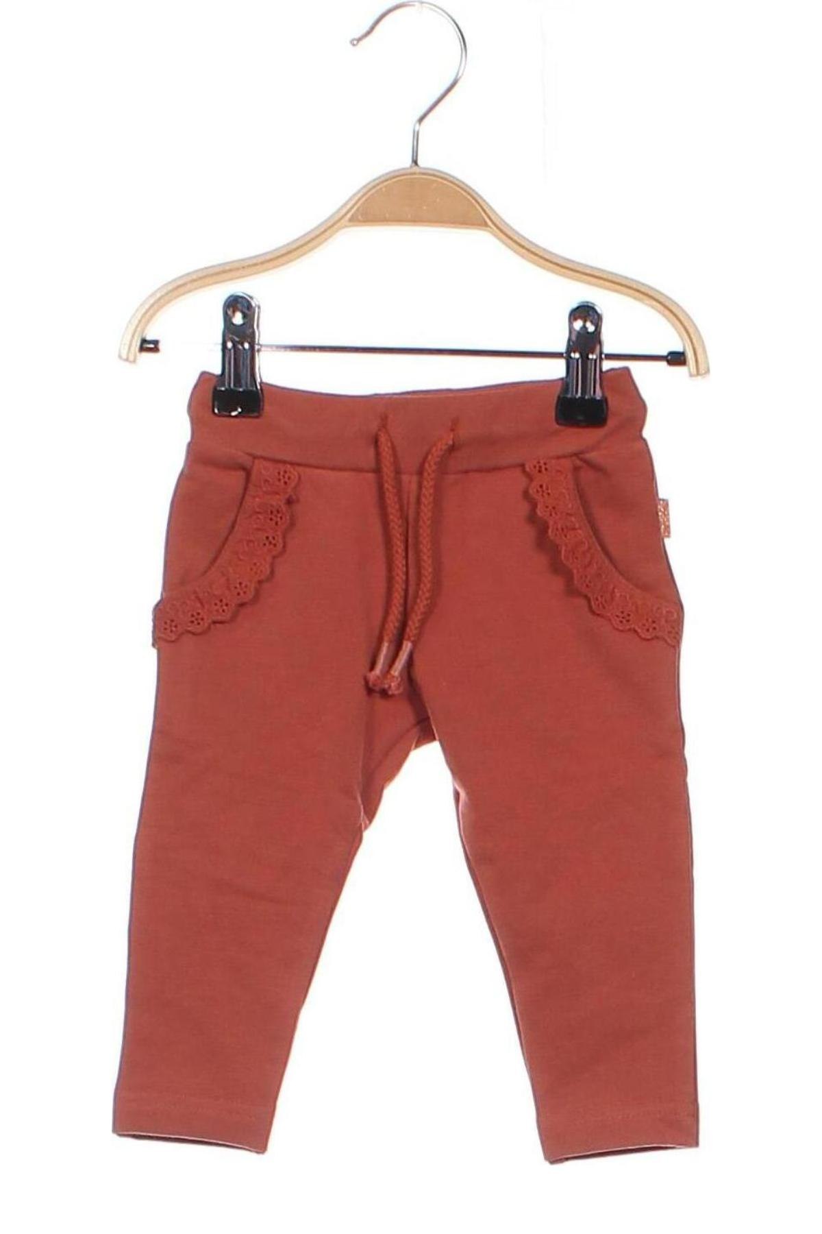 Dziecięce spodnie Noppies, Rozmiar 3-6m/ 62-68 cm, Kolor Pomarańczowy, Cena 90,63 zł
