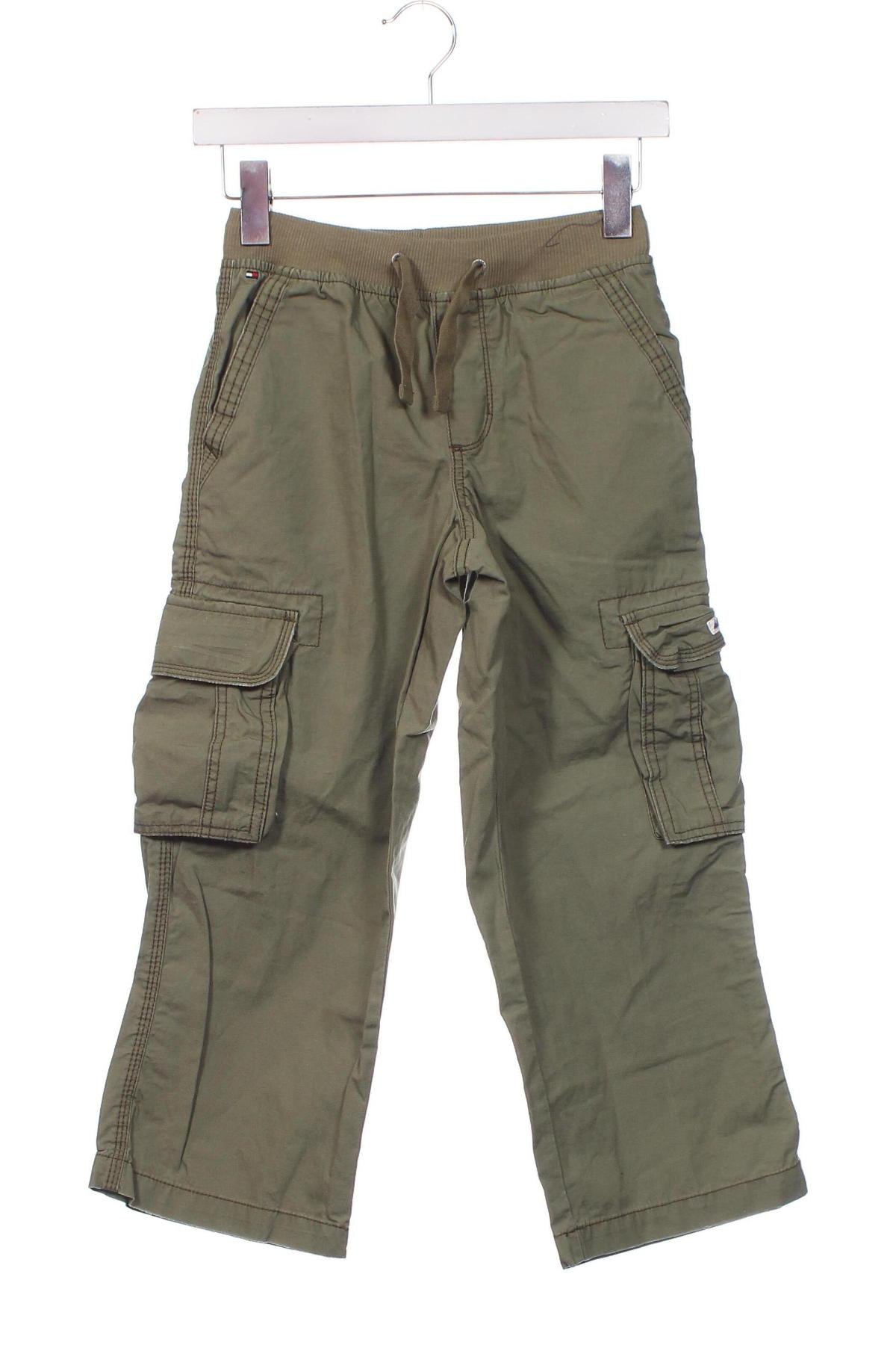 Παιδικό παντελόνι Tommy Hilfiger, Μέγεθος 6-7y/ 122-128 εκ., Χρώμα Πράσινο, Τιμή 14,28 €