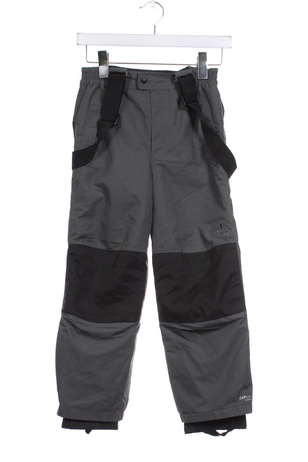 Детски панталон за зимни спортове Vaude, Размер 7-8y/ 128-134 см, Цвят Сив, Цена 48,00 лв.