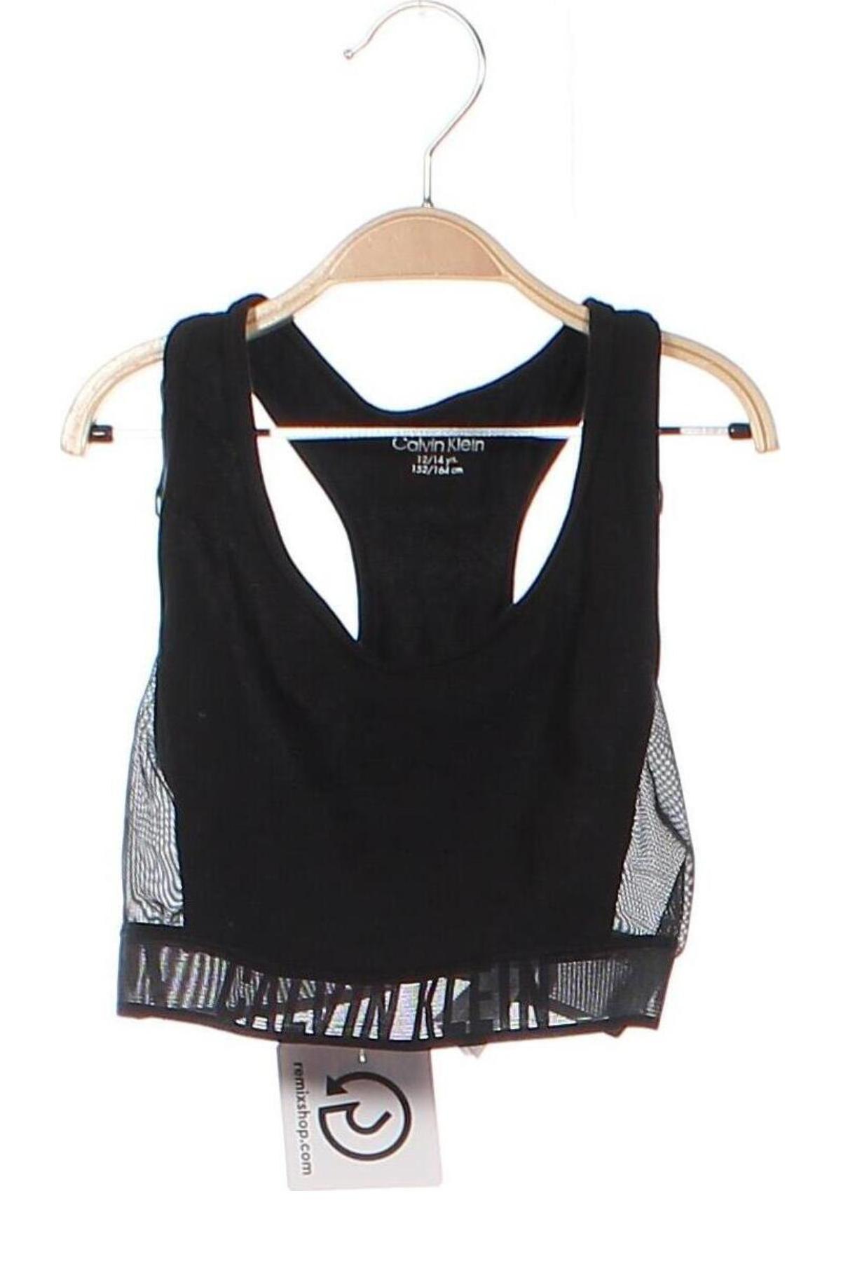 Kinder Top Calvin Klein, Größe 12-13y/ 158-164 cm, Farbe Schwarz, Preis 10,67 €