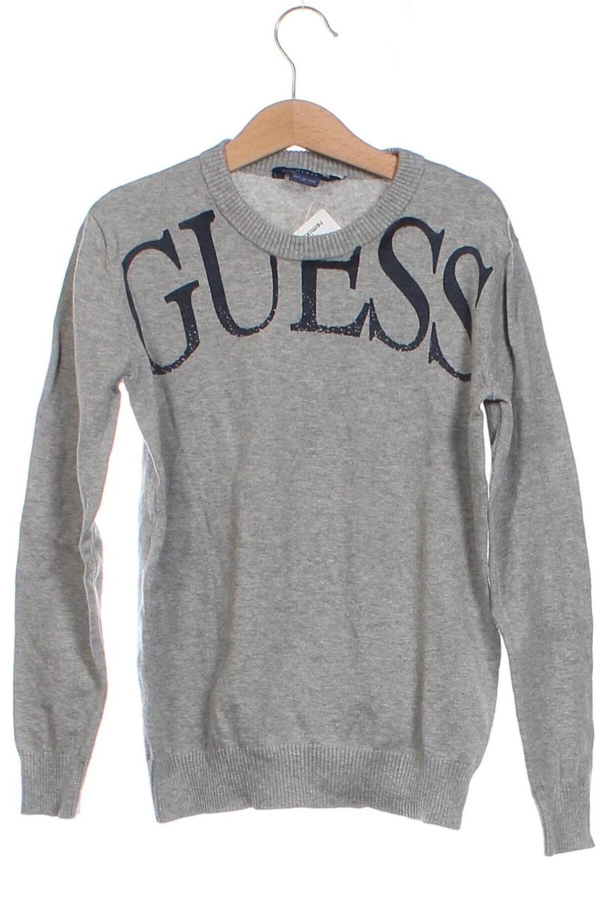Детски пуловер Guess, Размер 9-10y/ 140-146 см, Цвят Сив, Цена 33,08 лв.