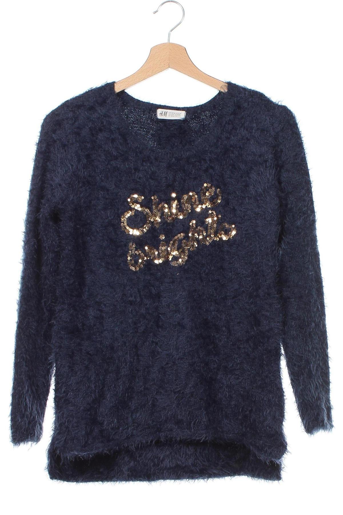 Детски пуловер H&M, Размер 12-13y/ 158-164 см, Цвят Син, Цена 11,05 лв.