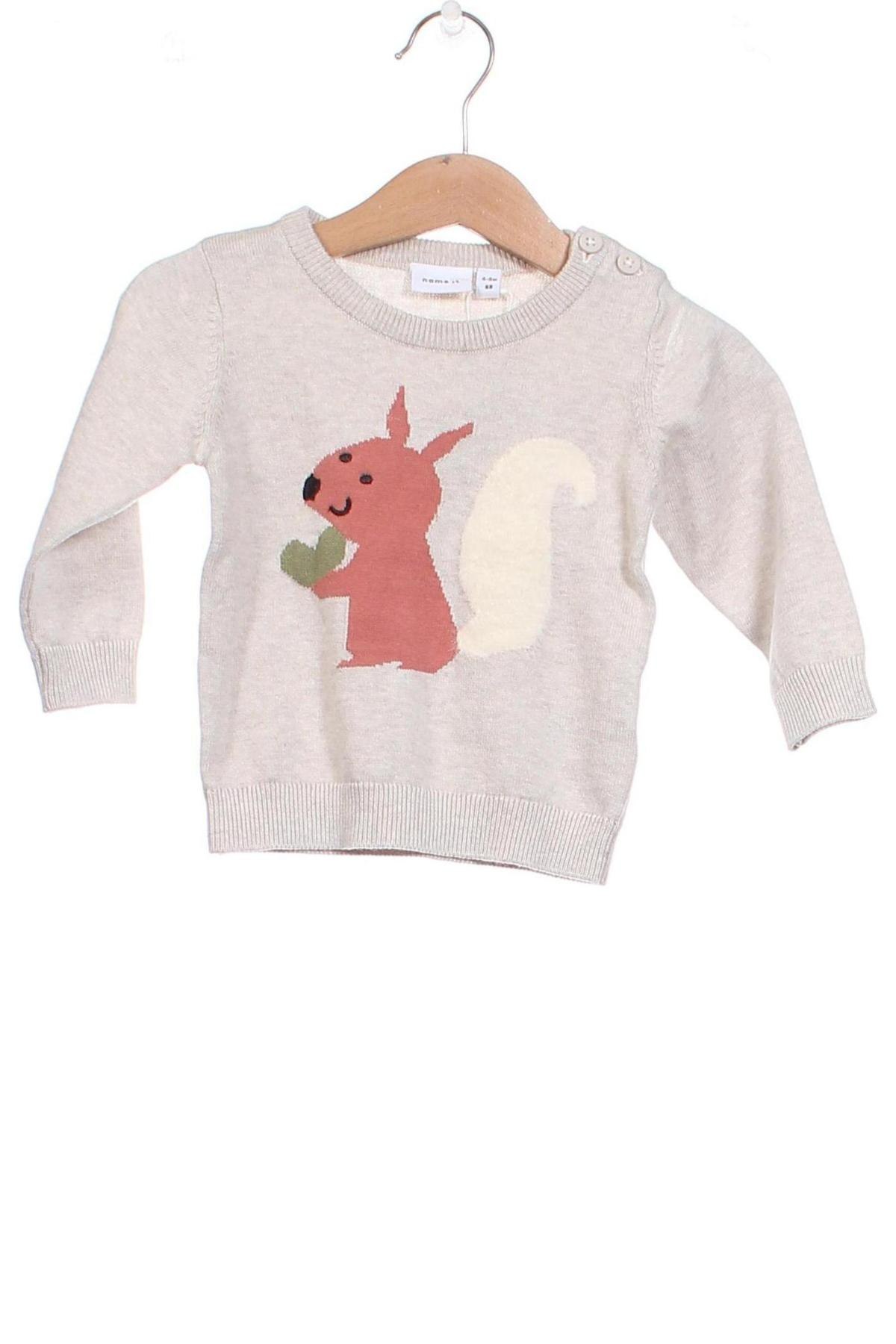 Παιδικό πουλόβερ Name It, Μέγεθος 6-9m/ 68-74 εκ., Χρώμα  Μπέζ, Τιμή 16,30 €