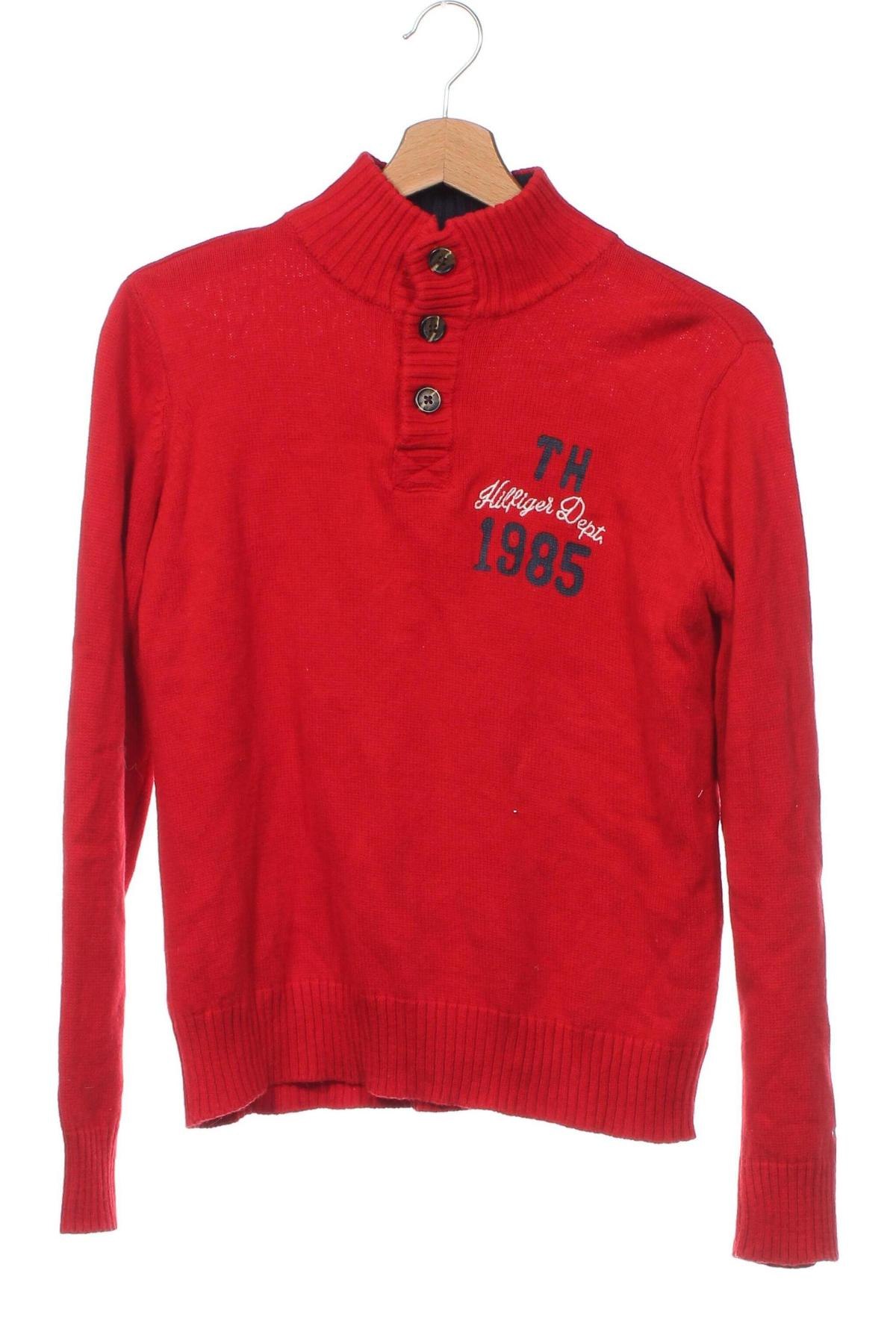 Dziecięcy sweter Tommy Hilfiger, Rozmiar 12-13y/ 158-164 cm, Kolor Czerwony, Cena 116,42 zł