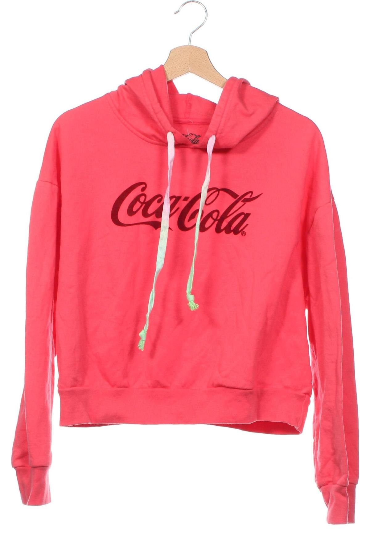 Детски суичър Coca Cola, Размер 15-18y/ 170-176 см, Цвят Розов, Цена 12,00 лв.