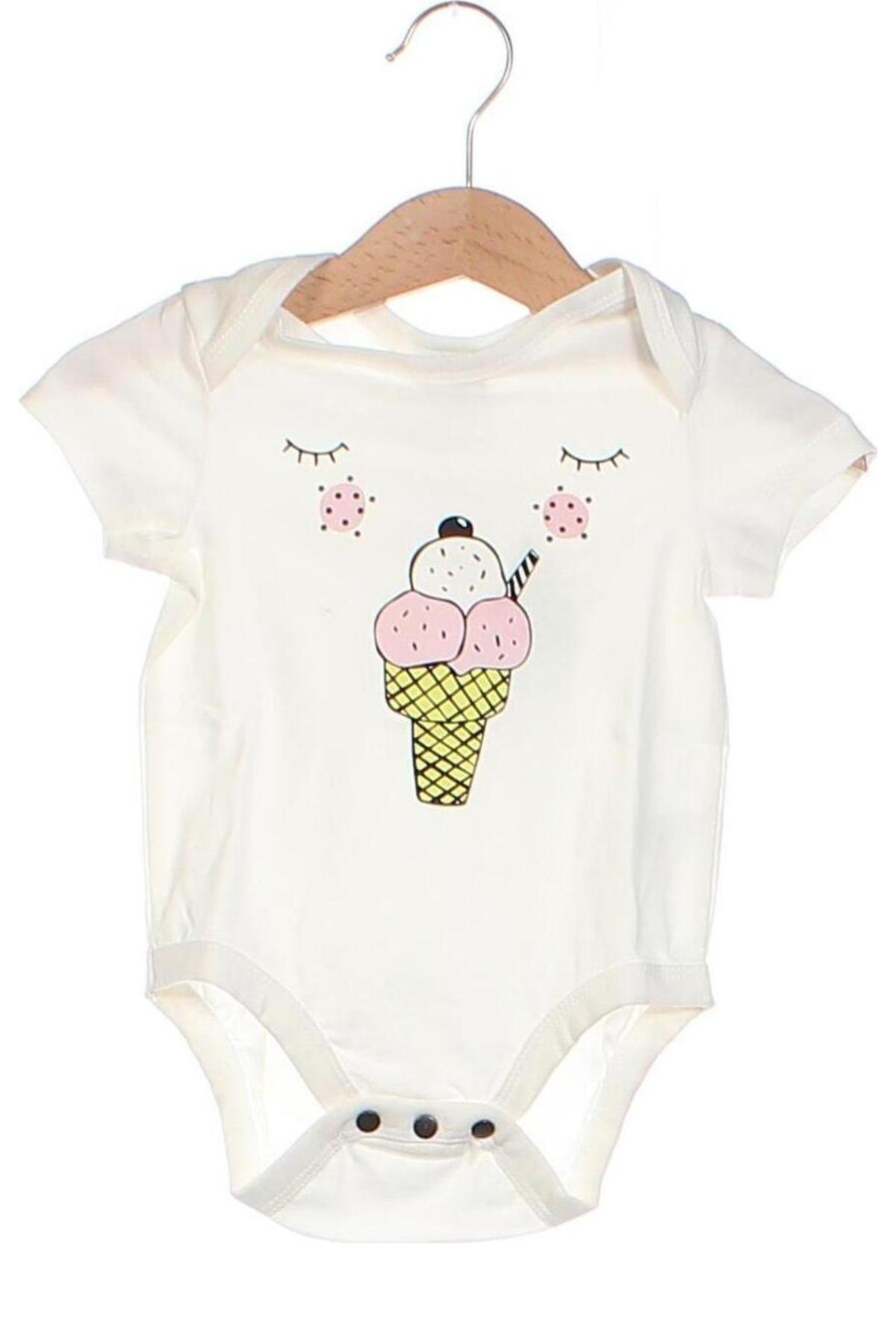 Dziecięce body, Rozmiar 3-6m/ 62-68 cm, Kolor Biały, Cena 23,06 zł