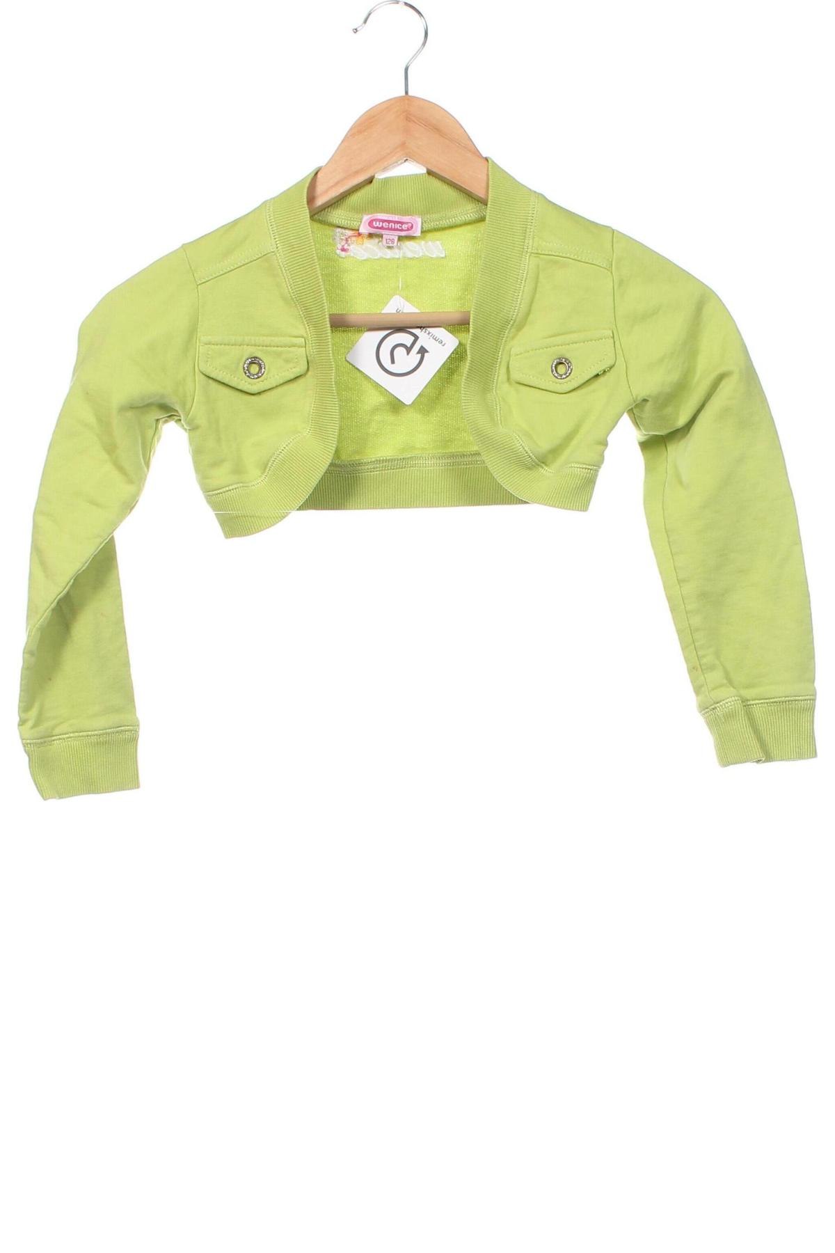 Bolero pentru copii, Mărime 6-7y/ 122-128 cm, Culoare Verde, Preț 30,56 Lei