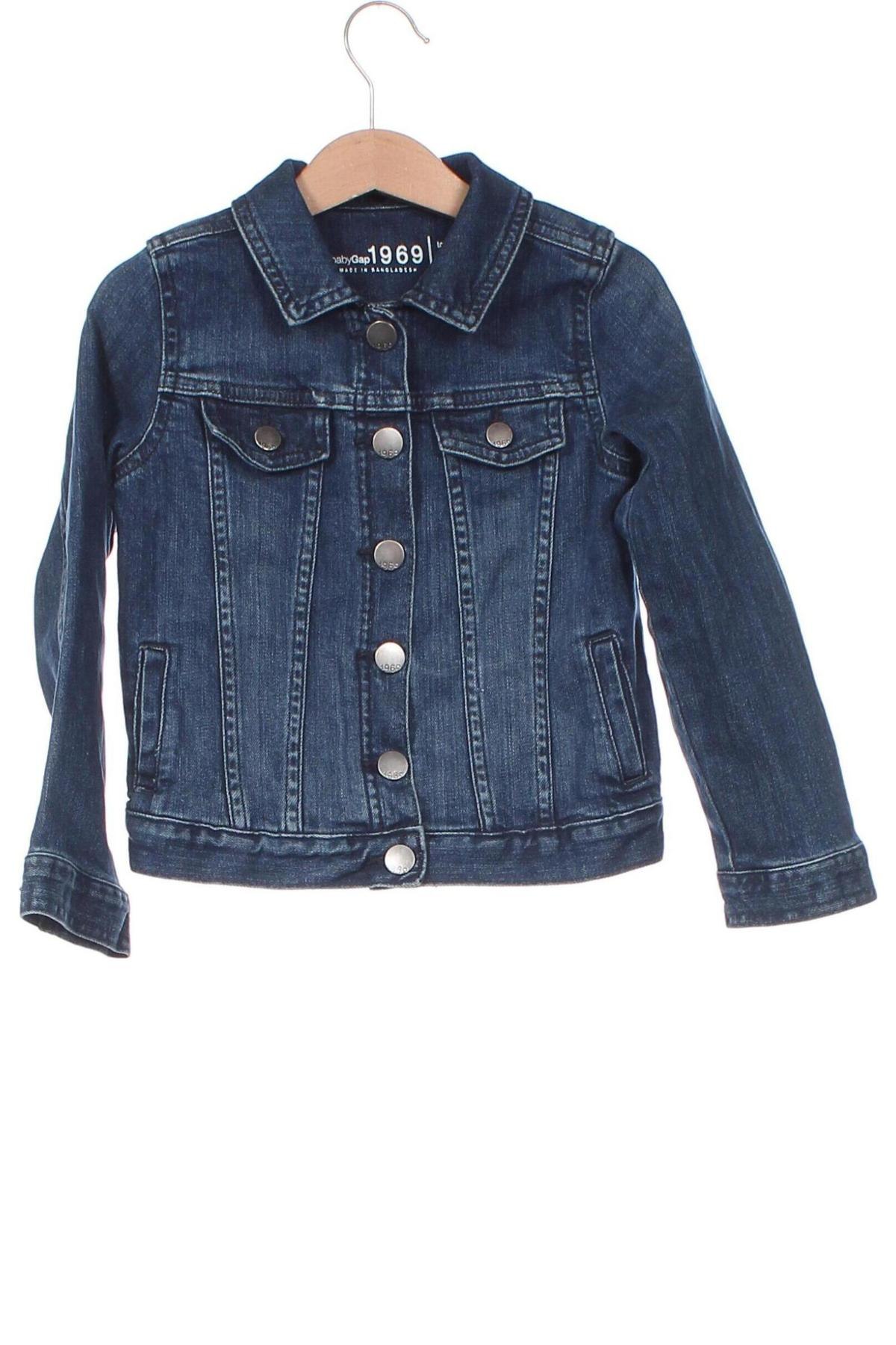 Kinder Jeansjacke Gap Baby, Größe 4-5y/ 110-116 cm, Farbe Blau, Preis 8,12 €