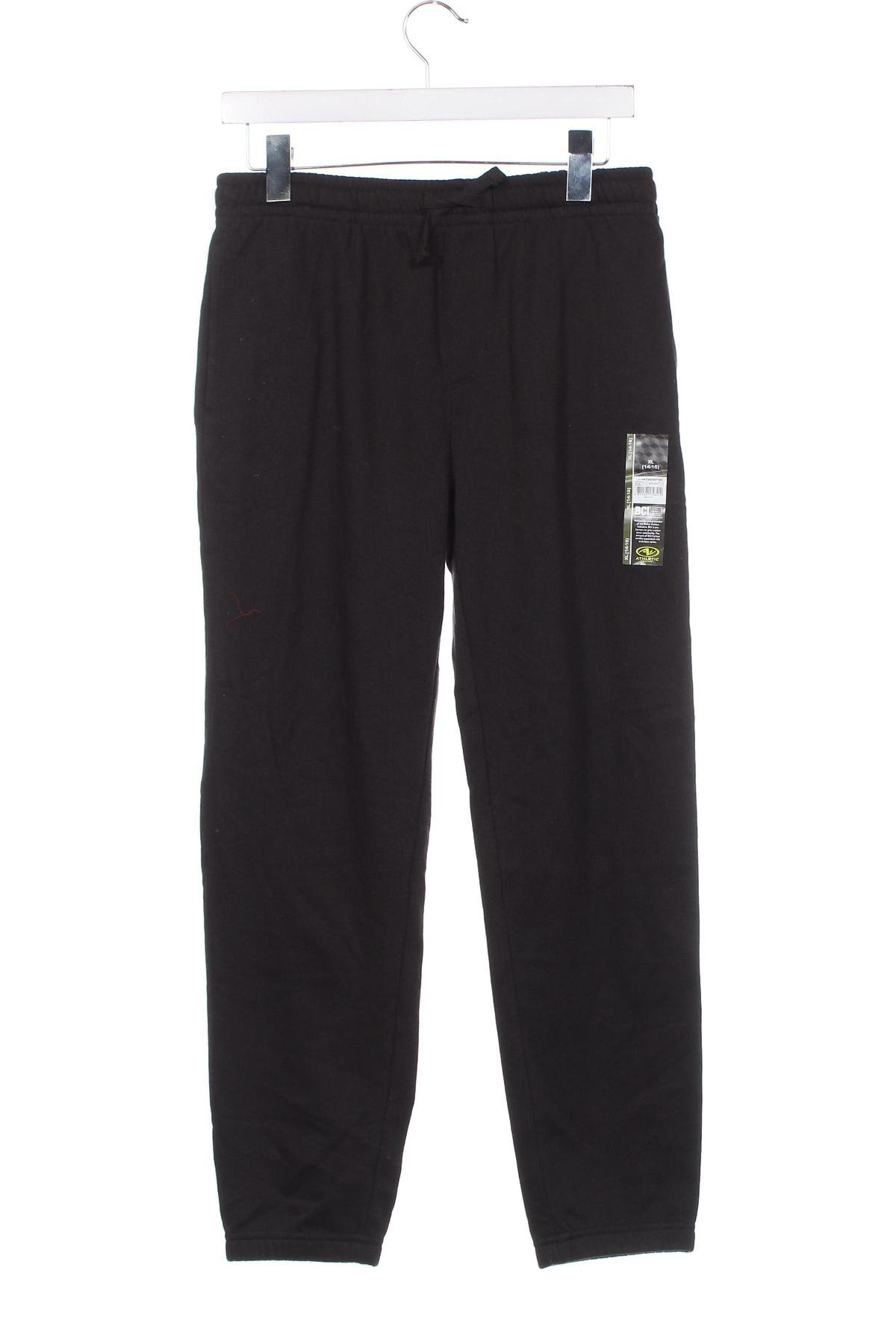 Pantaloni de trening, pentru copii Athletic Works, Mărime 14-15y/ 168-170 cm, Culoare Negru, Preț 72,37 Lei