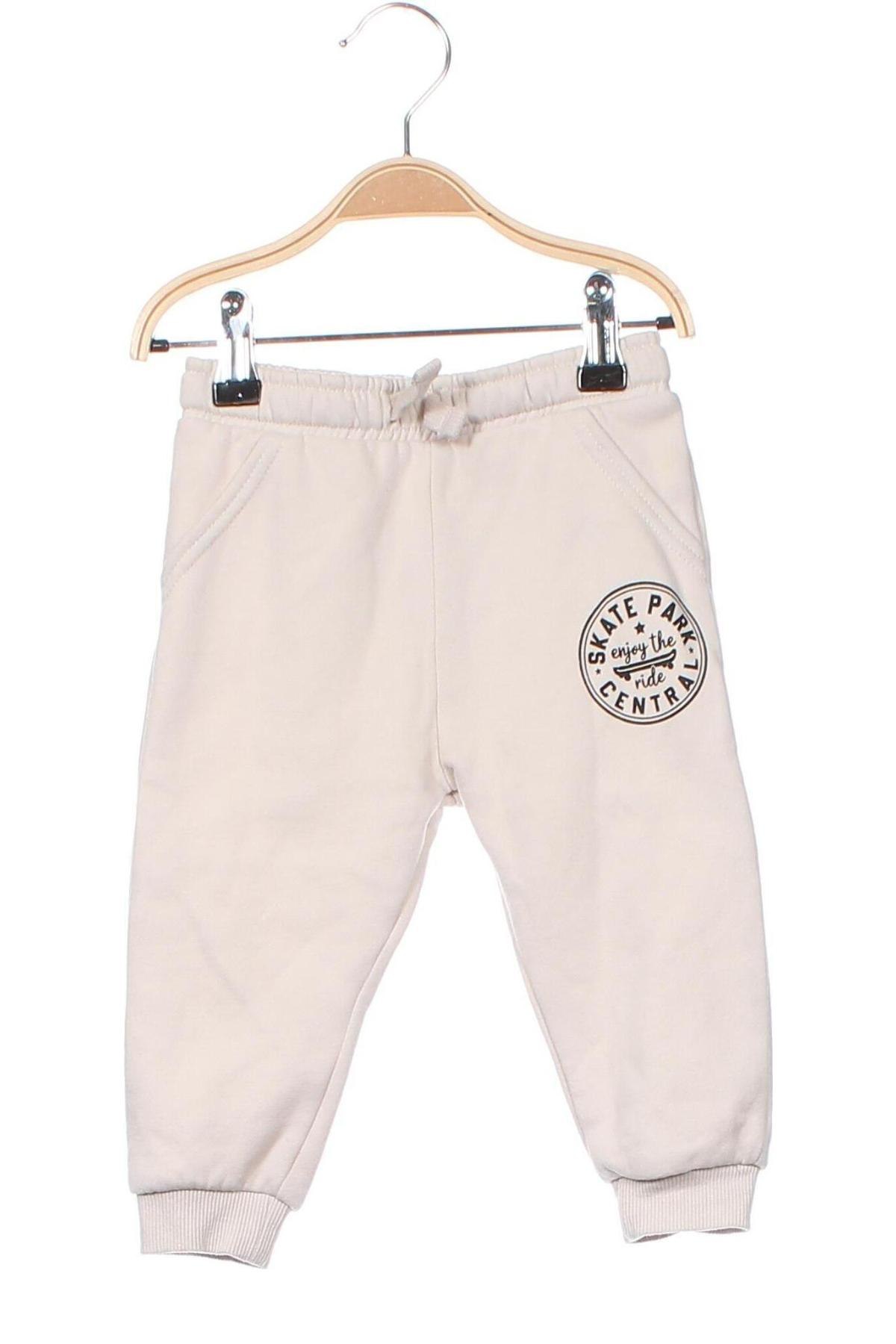 Kinder Sporthose F&F, Größe 9-12m/ 74-80 cm, Farbe Beige, Preis € 6,40