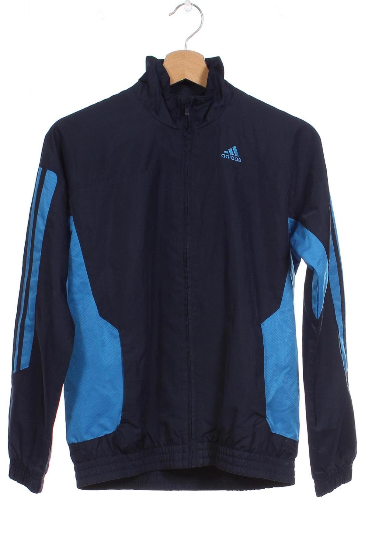 Kinderjacke Adidas, Größe 11-12y/ 152-158 cm, Farbe Blau, Preis 13,57 €