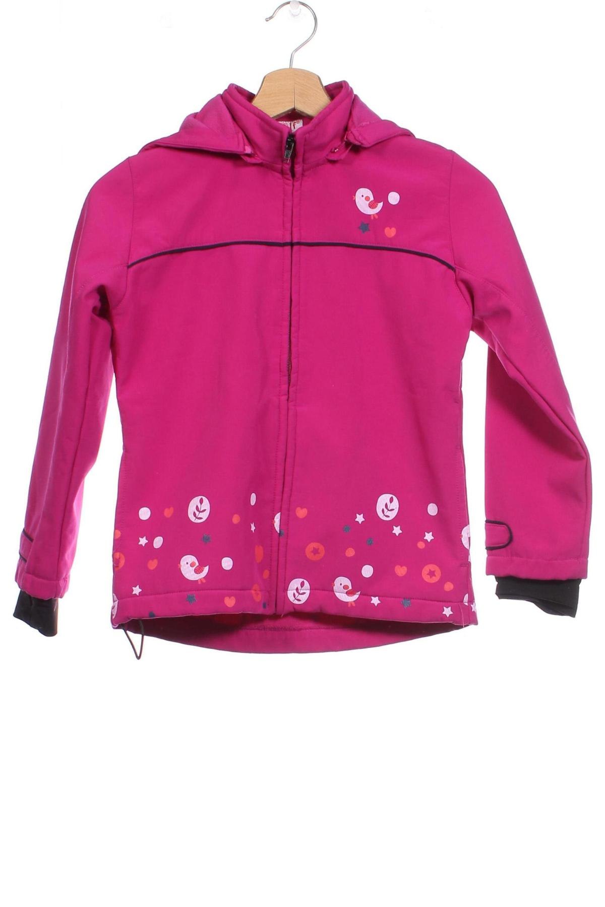 Kinderjacke Wolf, Größe 6-7y/ 122-128 cm, Farbe Rosa, Preis 8,15 €