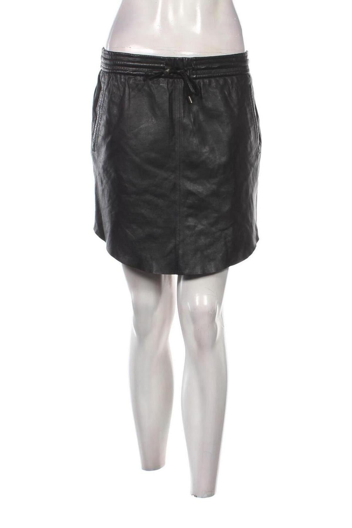 Δερμάτινη φούστα Second Female, Μέγεθος S, Χρώμα Μαύρο, Τιμή 22,25 €