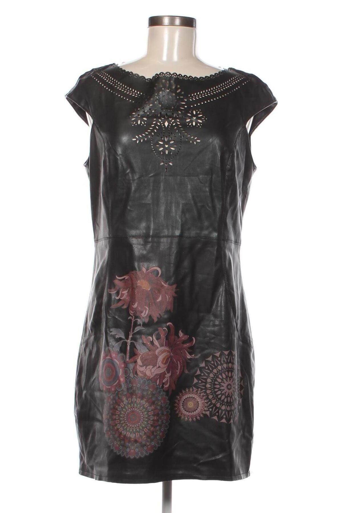 Δερμάτινο φόρεμα 101 Idees, Μέγεθος M, Χρώμα Μαύρο, Τιμή 7,18 €