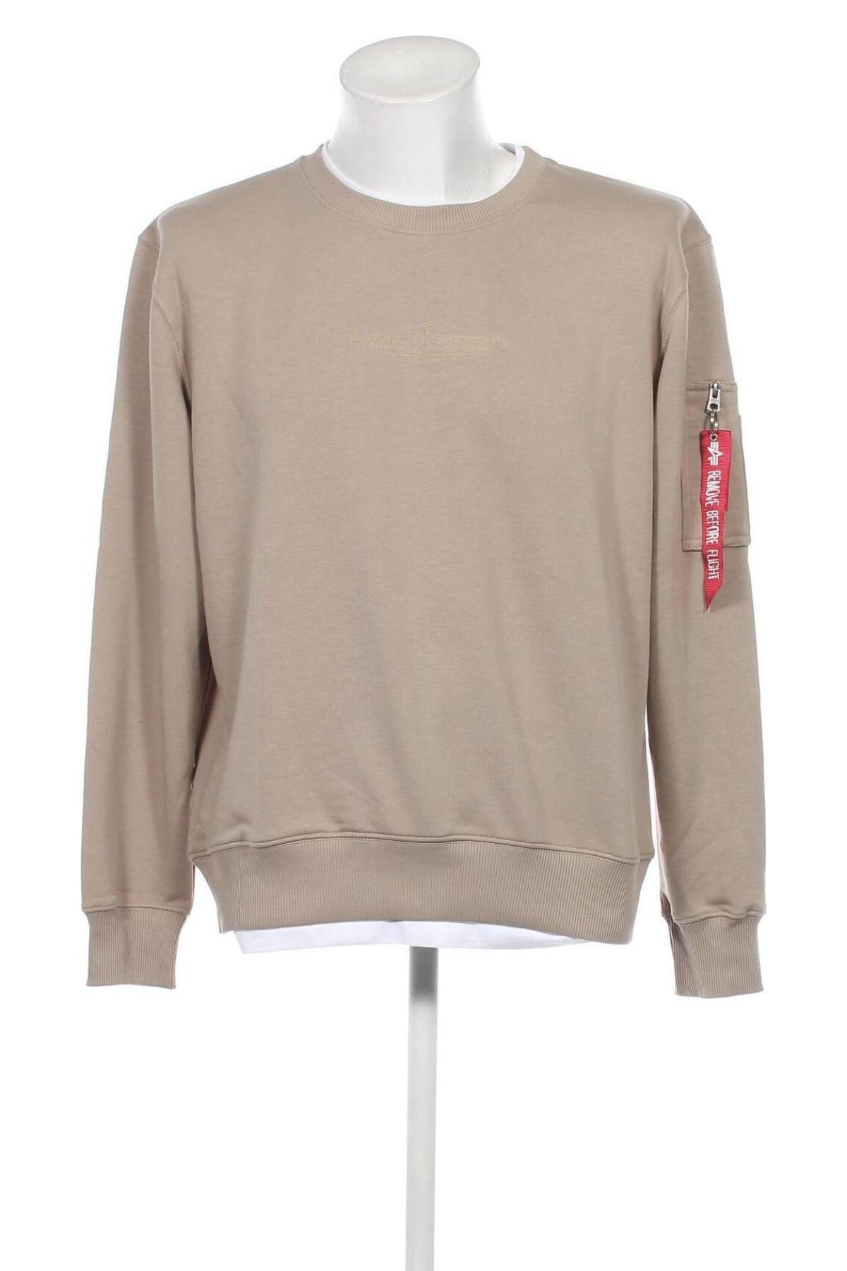 Herren Shirt Alpha Industries, Größe M, Farbe Beige, Preis € 50,10