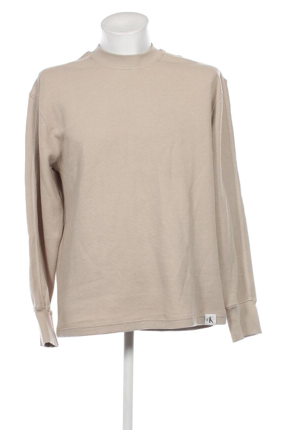 Herren Shirt Calvin Klein Jeans, Größe L, Farbe Beige, Preis 43,15 €