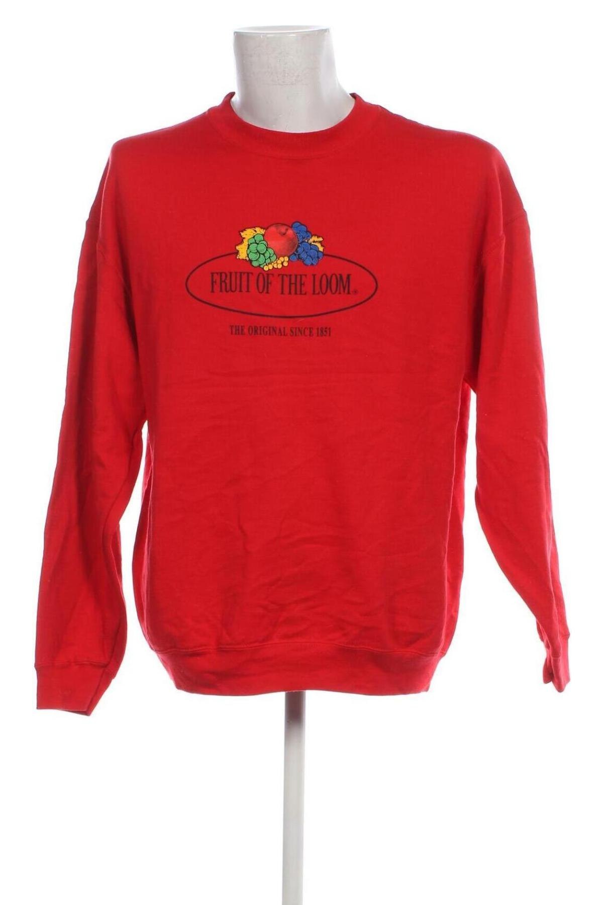 Ανδρική μπλούζα Fruit Of The Loom, Μέγεθος XXL, Χρώμα Κόκκινο, Τιμή 5,88 €