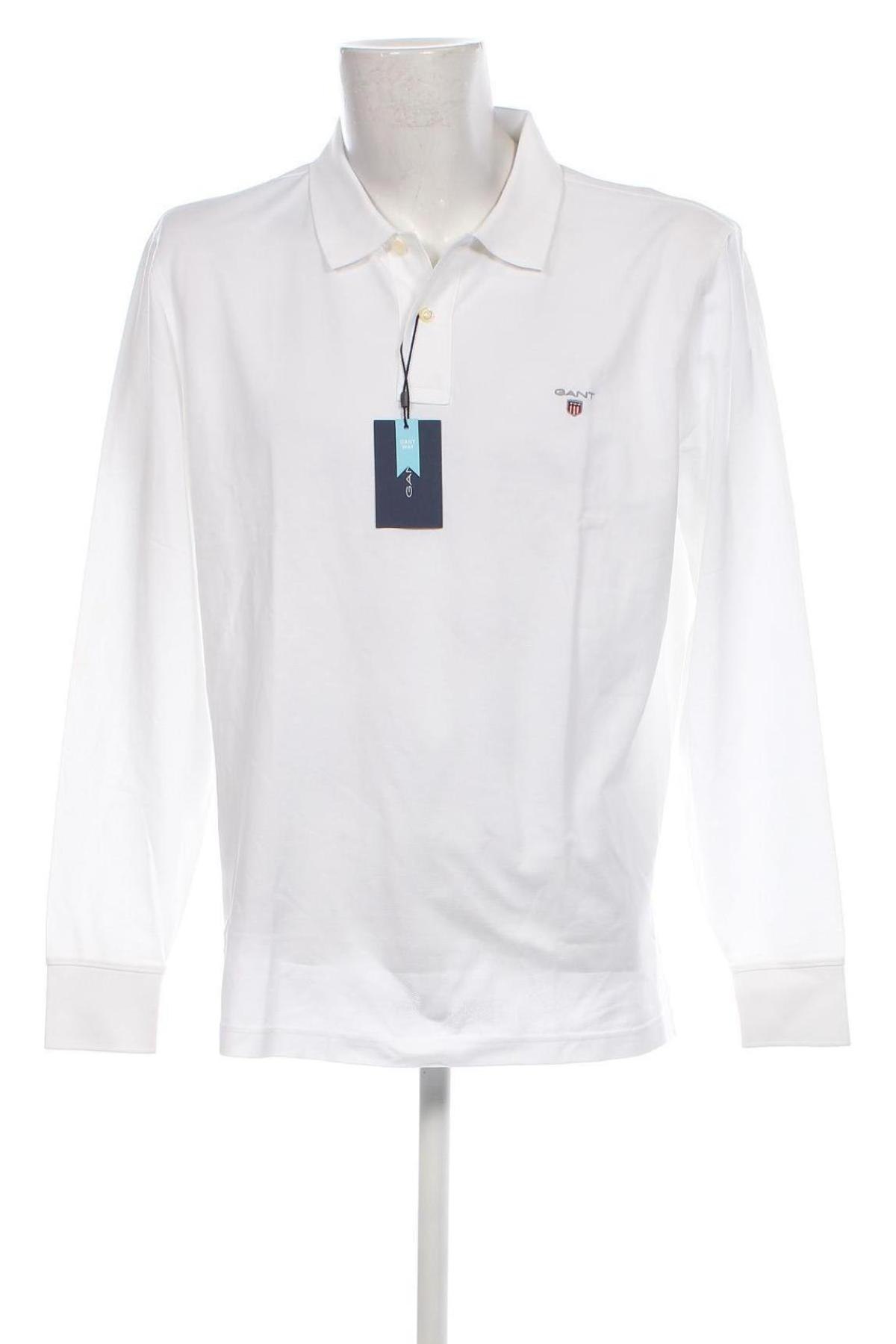 Ανδρική μπλούζα Gant, Μέγεθος XXL, Χρώμα Λευκό, Τιμή 67,73 €