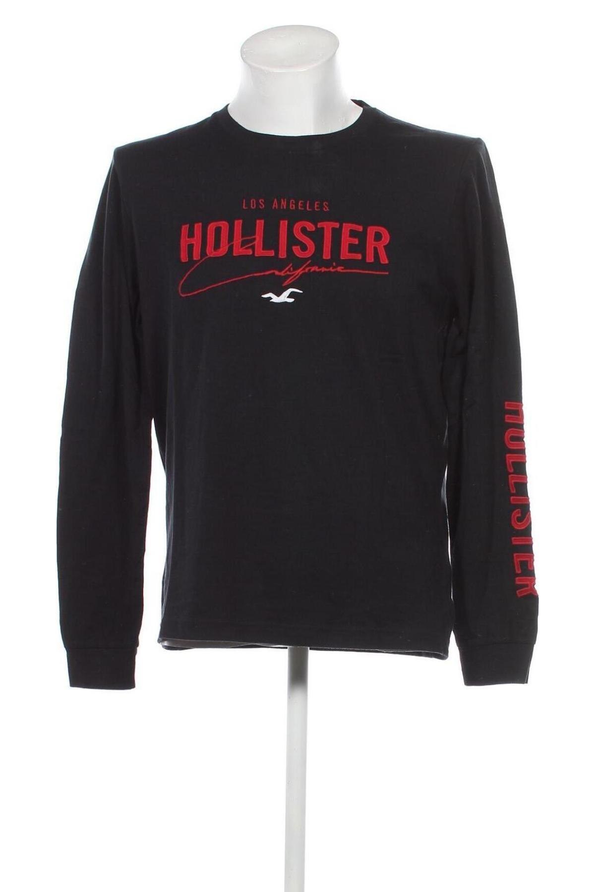 Ανδρική μπλούζα Hollister, Μέγεθος L, Χρώμα Μαύρο, Τιμή 31,96 €