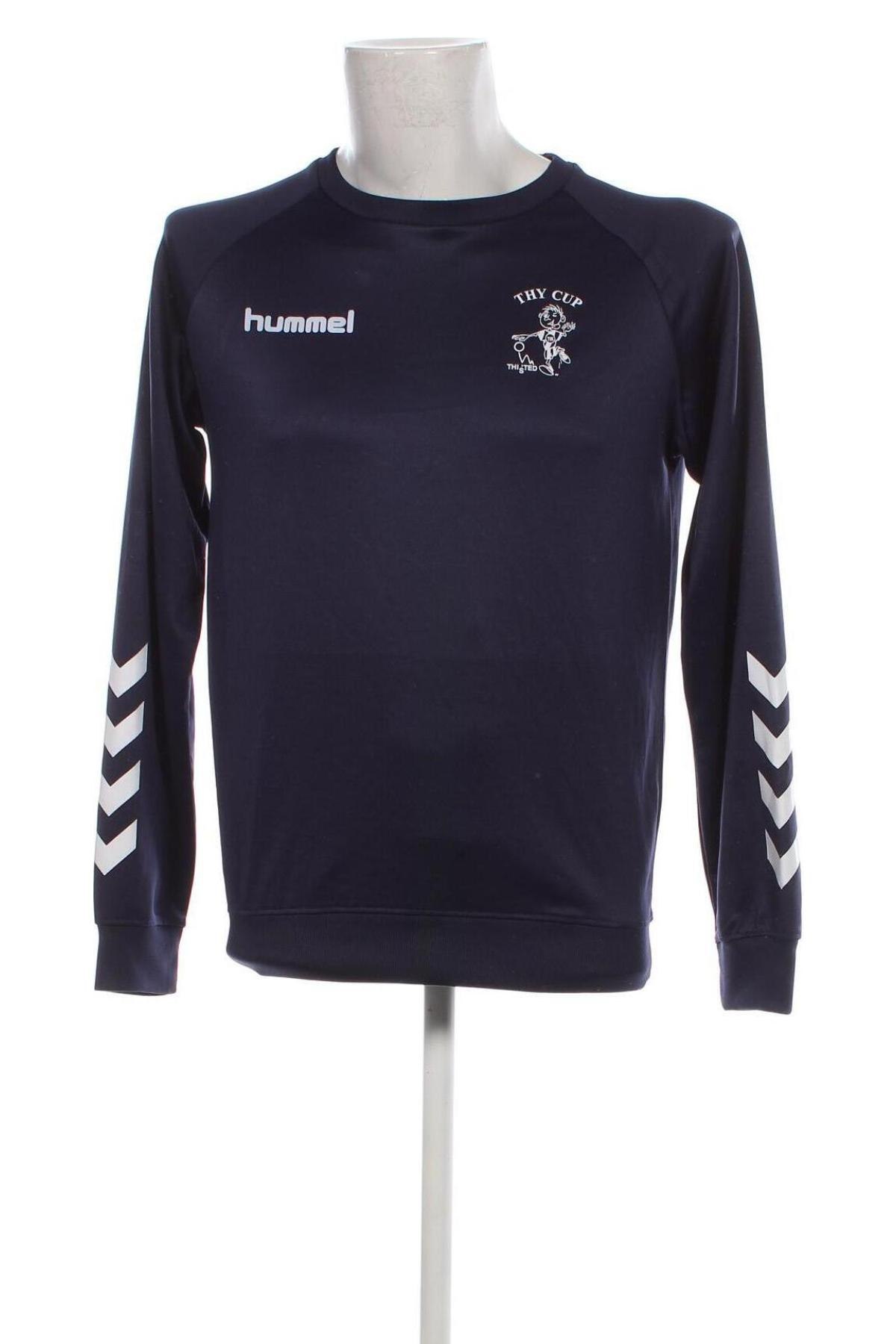 Ανδρική μπλούζα Hummel, Μέγεθος M, Χρώμα Μπλέ, Τιμή 3,87 €
